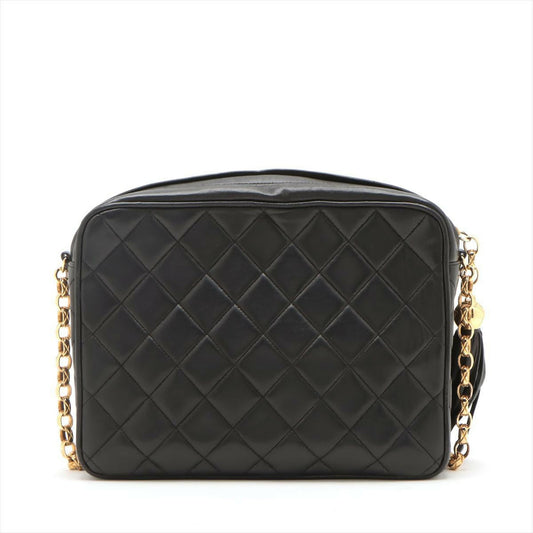 Chanel  Black Mini Lambskin Tassel Bag with Gold Hardware