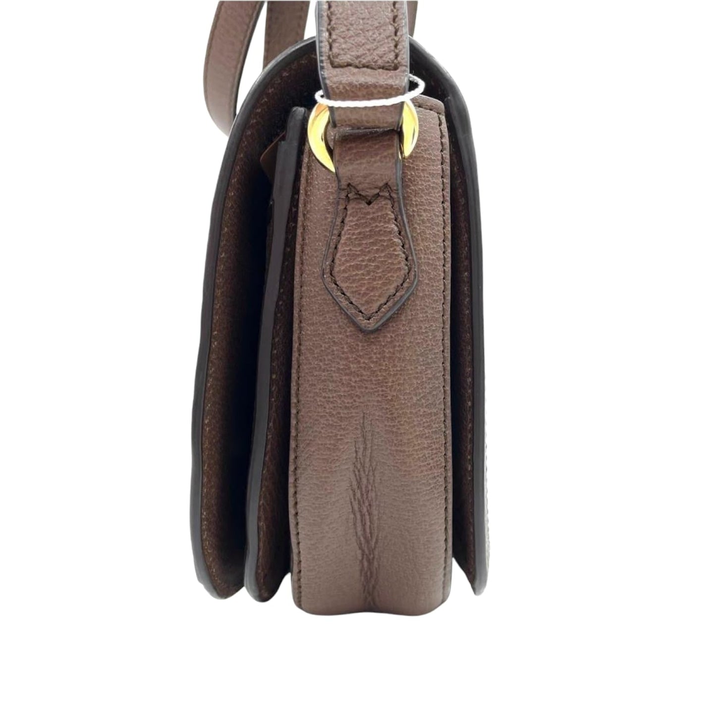 Gucci Lou Leather Canvas Shoulder Bag