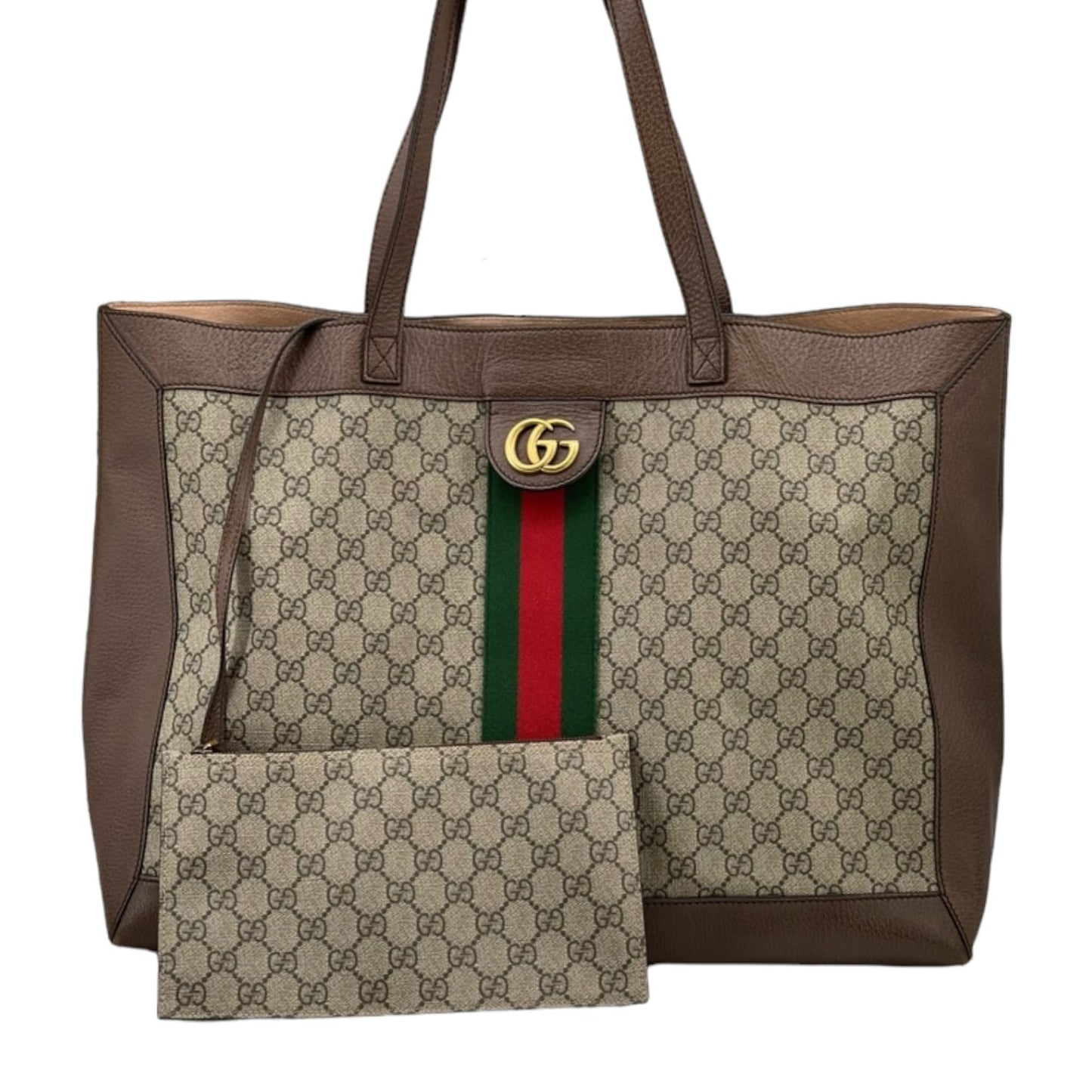 Gucci Leather Canvas Tote