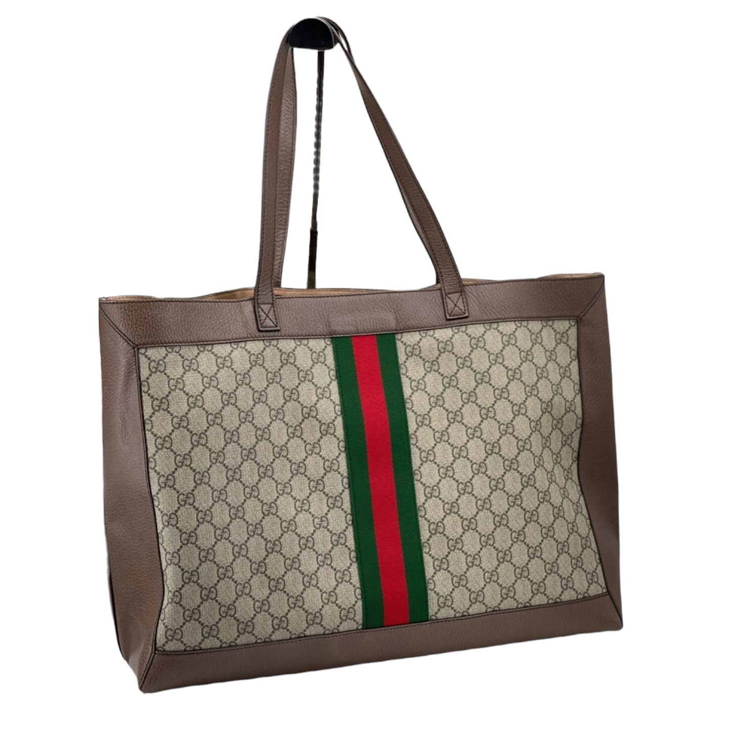 Gucci Leather Canvas Tote