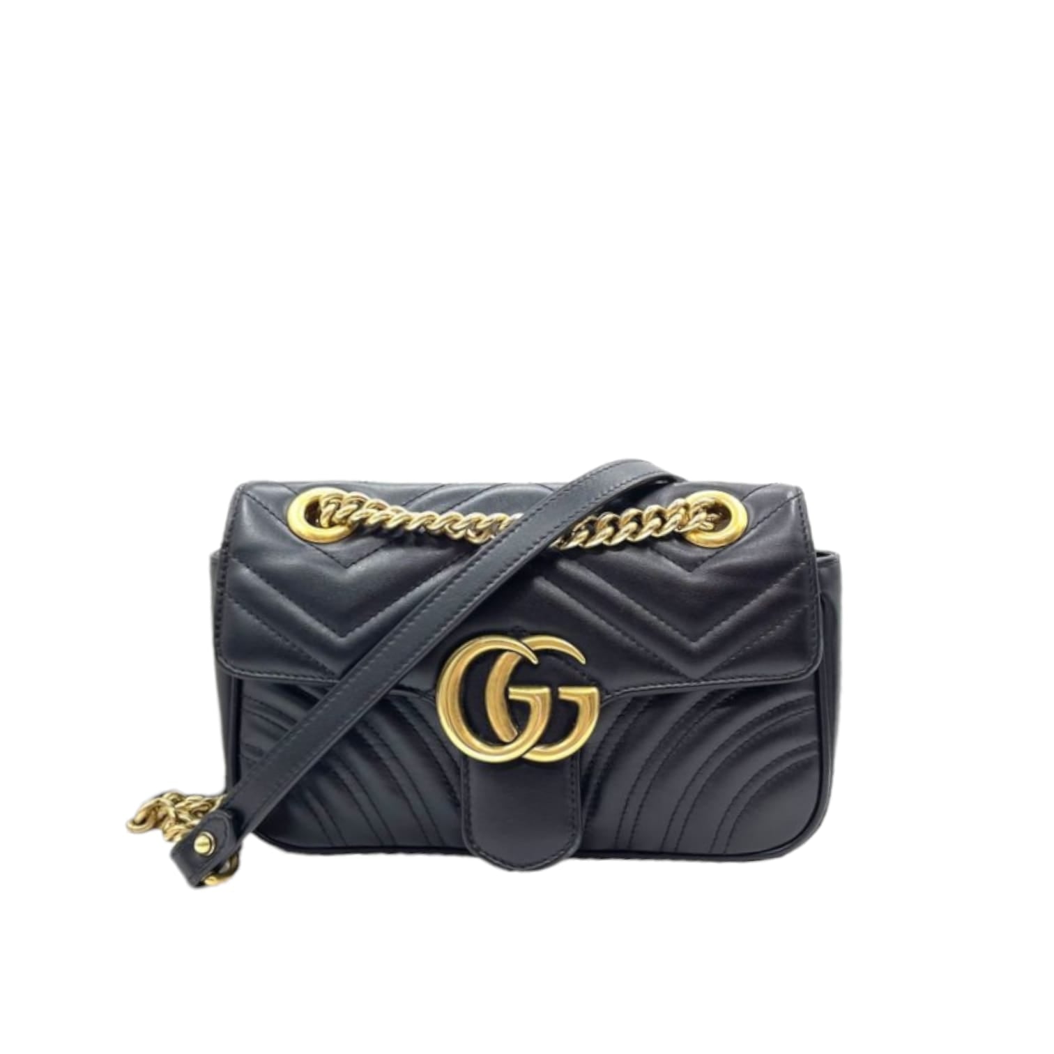 Gucci Chain Leather Shoulder Bag