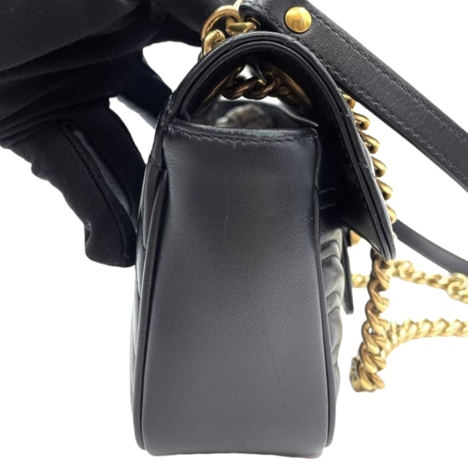 Gucci Chain Leather Shoulder Bag