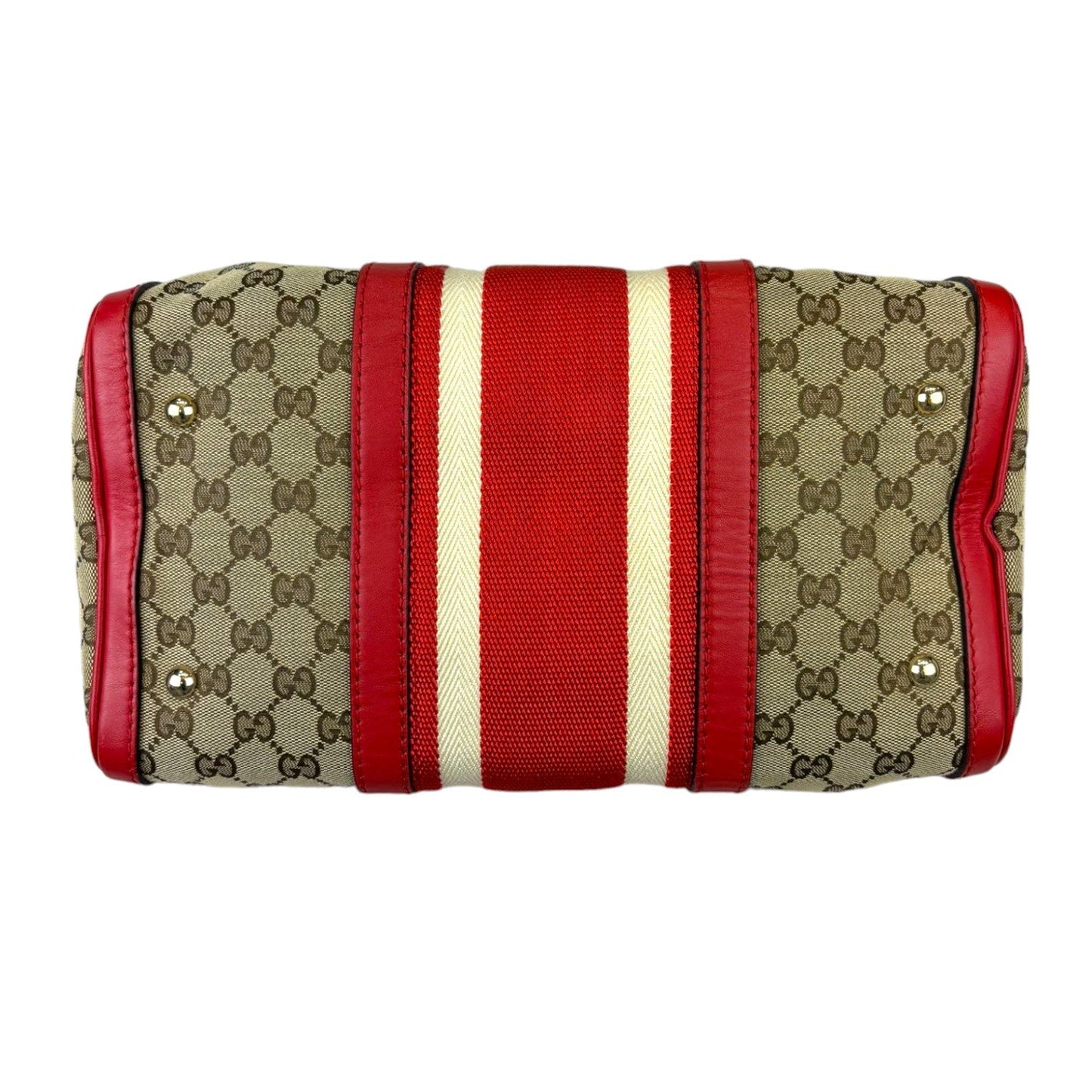 Gucci Monogram Leather Canvas Tote