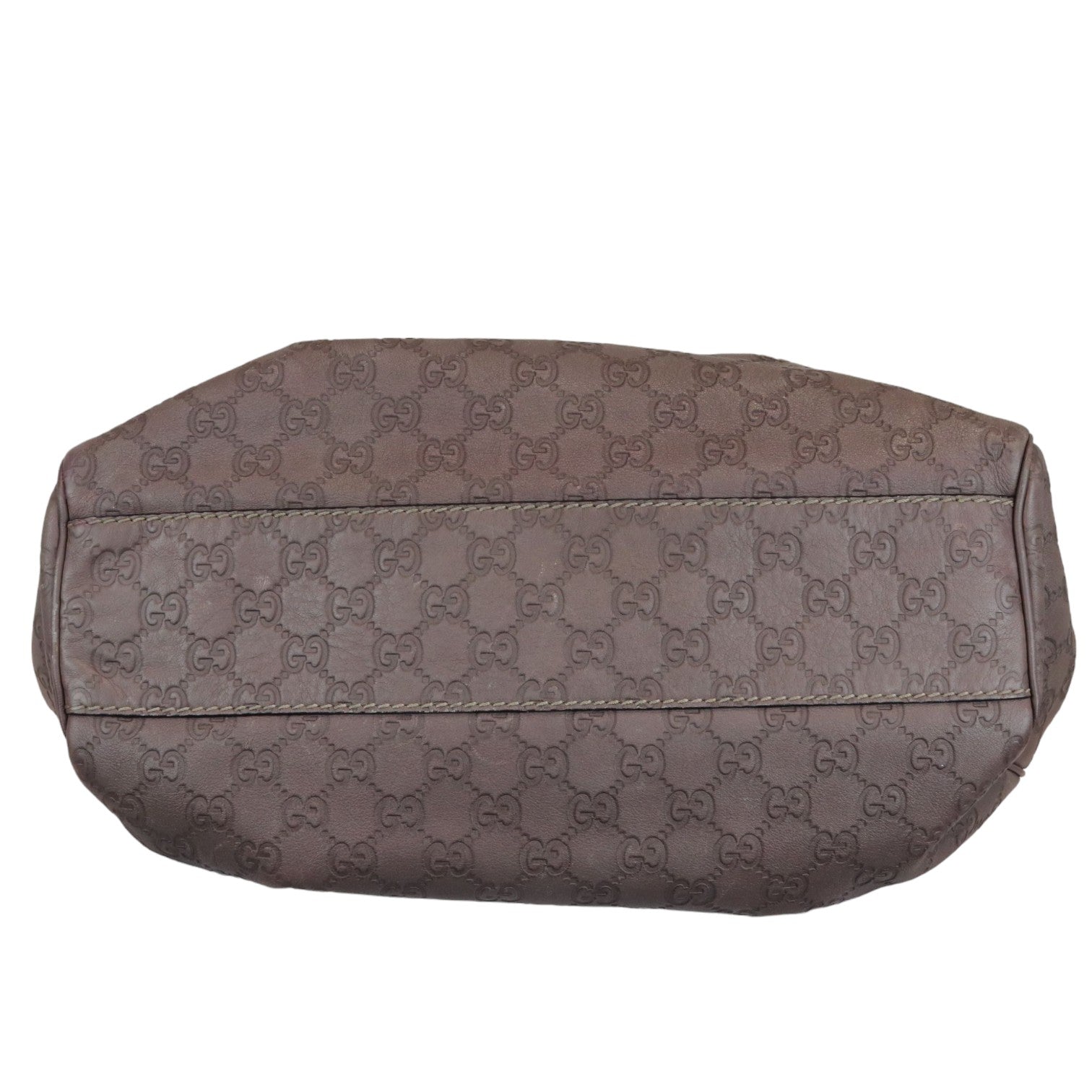 Gucci Monogram Leather Top Handle Tote