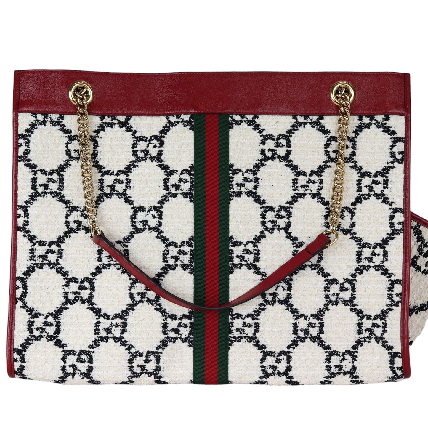 Gucci Monogram Chain Leather Tote