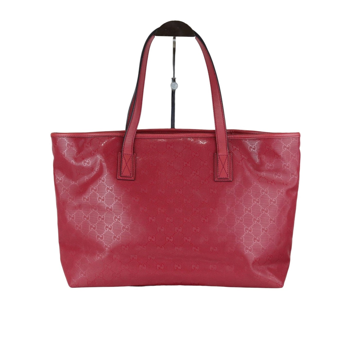 Gucci Monogram Leather Canvas Tote