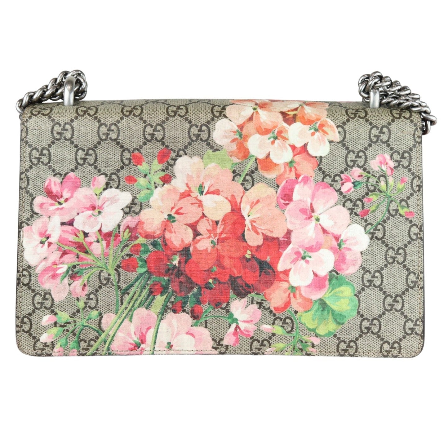 Gucci Monogram Chain Canvas Shoulder Bag