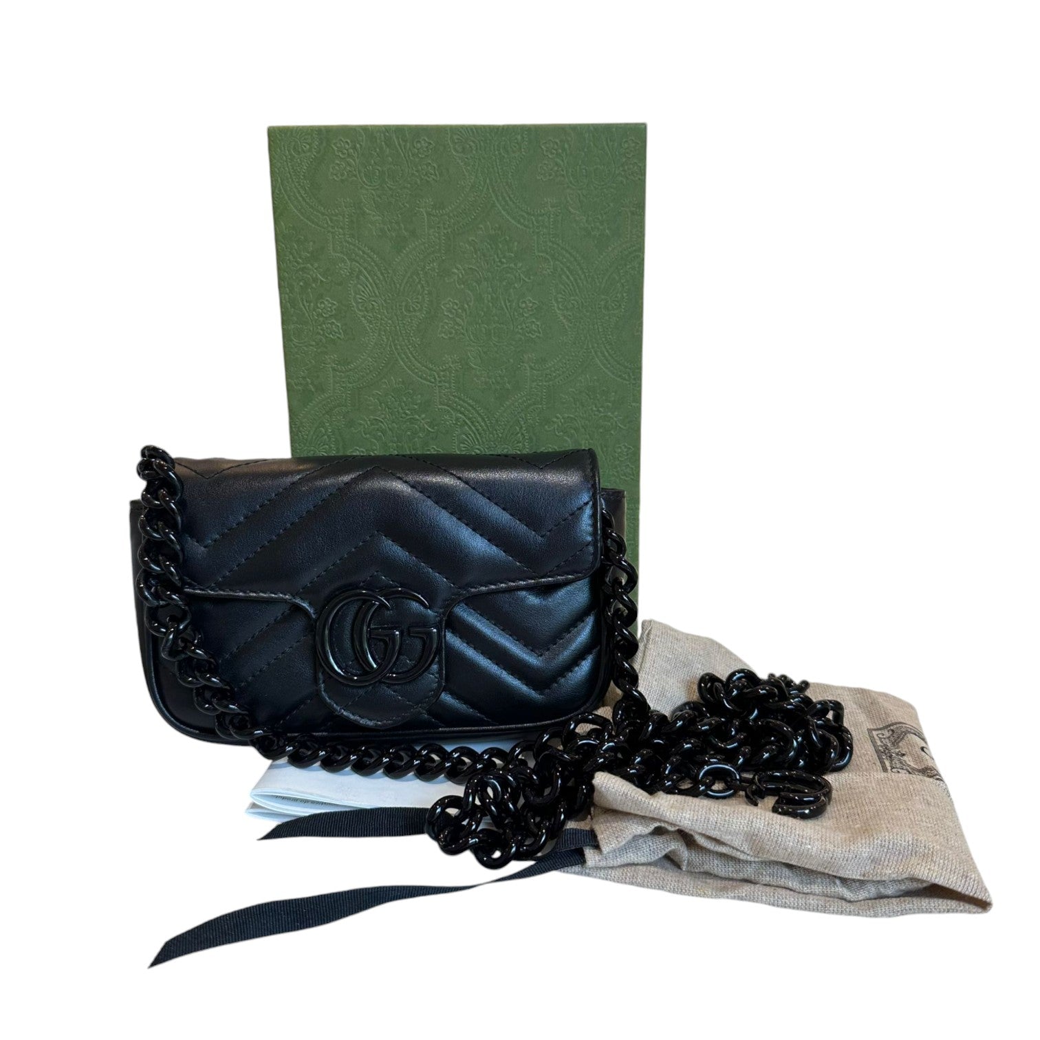 Gucci Chain Leather Shoulder Bag