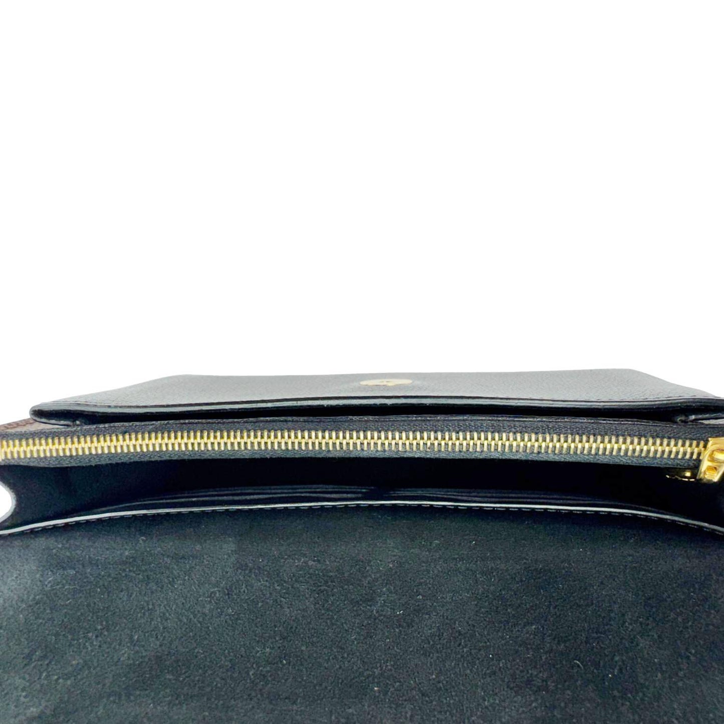 LOUIS VUITTON Vavin PM Damier Ebene Chain Crossbody Bag Black