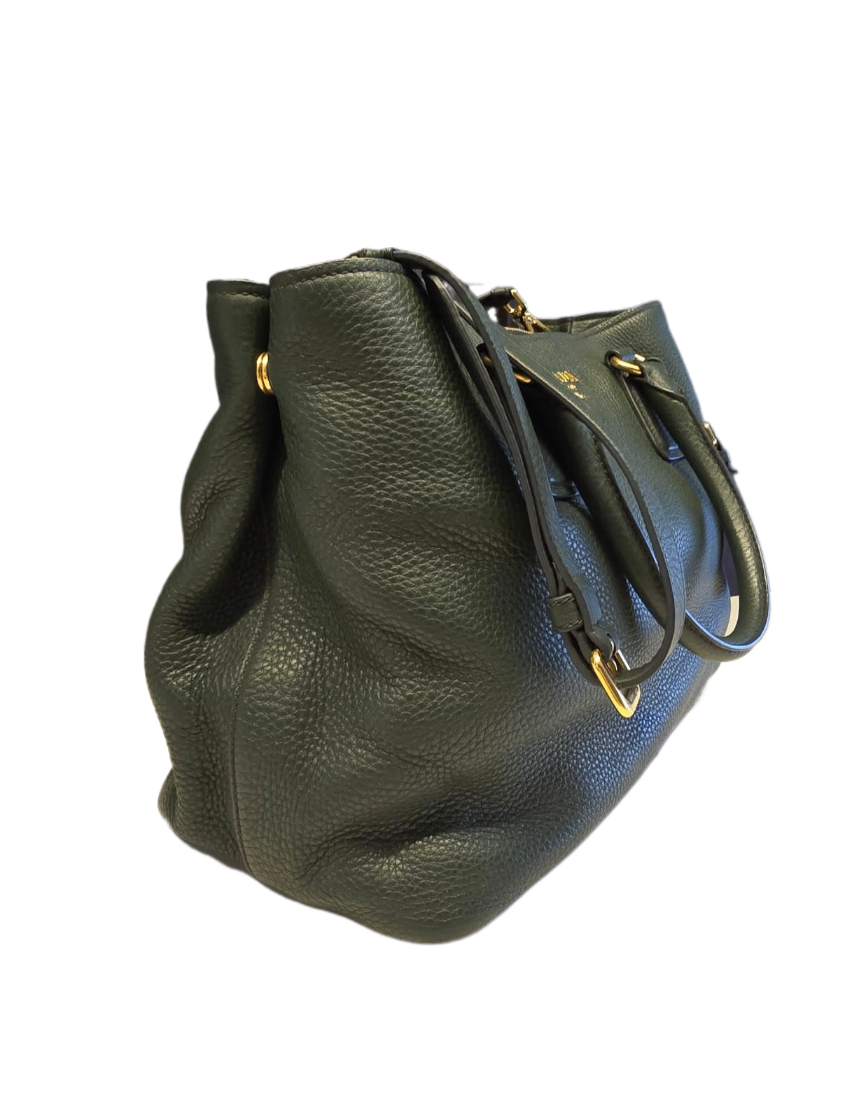 Prada Green Vitello Daino Shopping Tote [Clearance Sale]