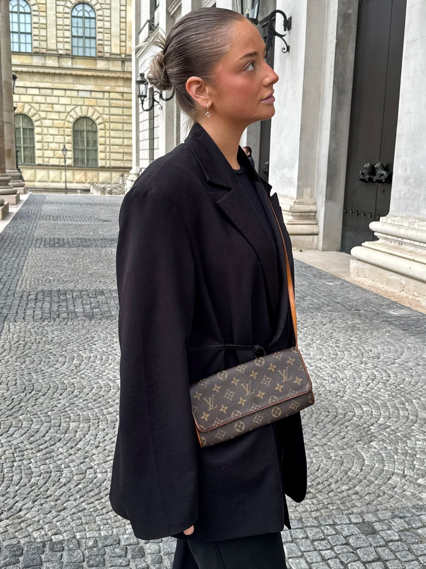 Louis Vuitton Brown  Twin Pochette Crossbody Bag