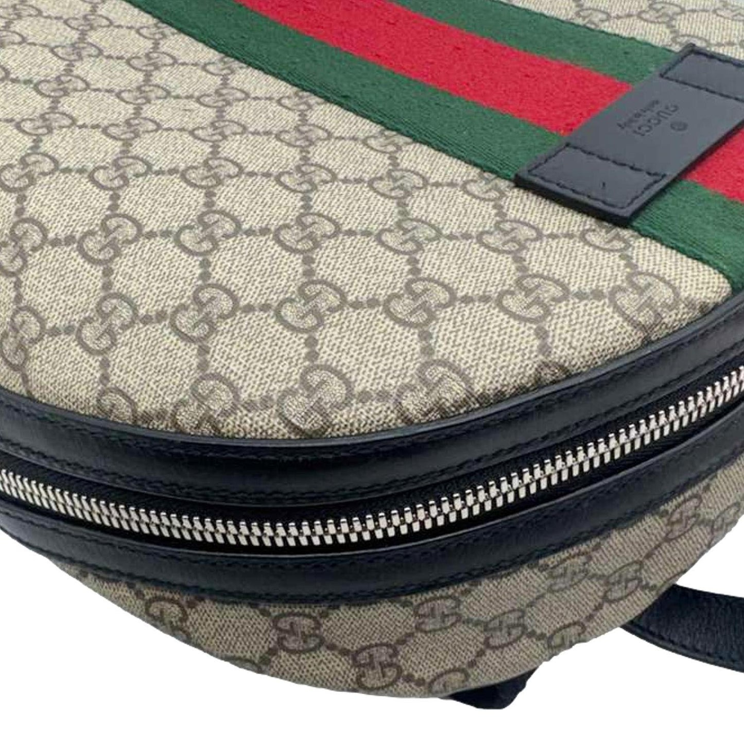 GUCCI Web GG Supreme Canvas Backpack Beige 443805