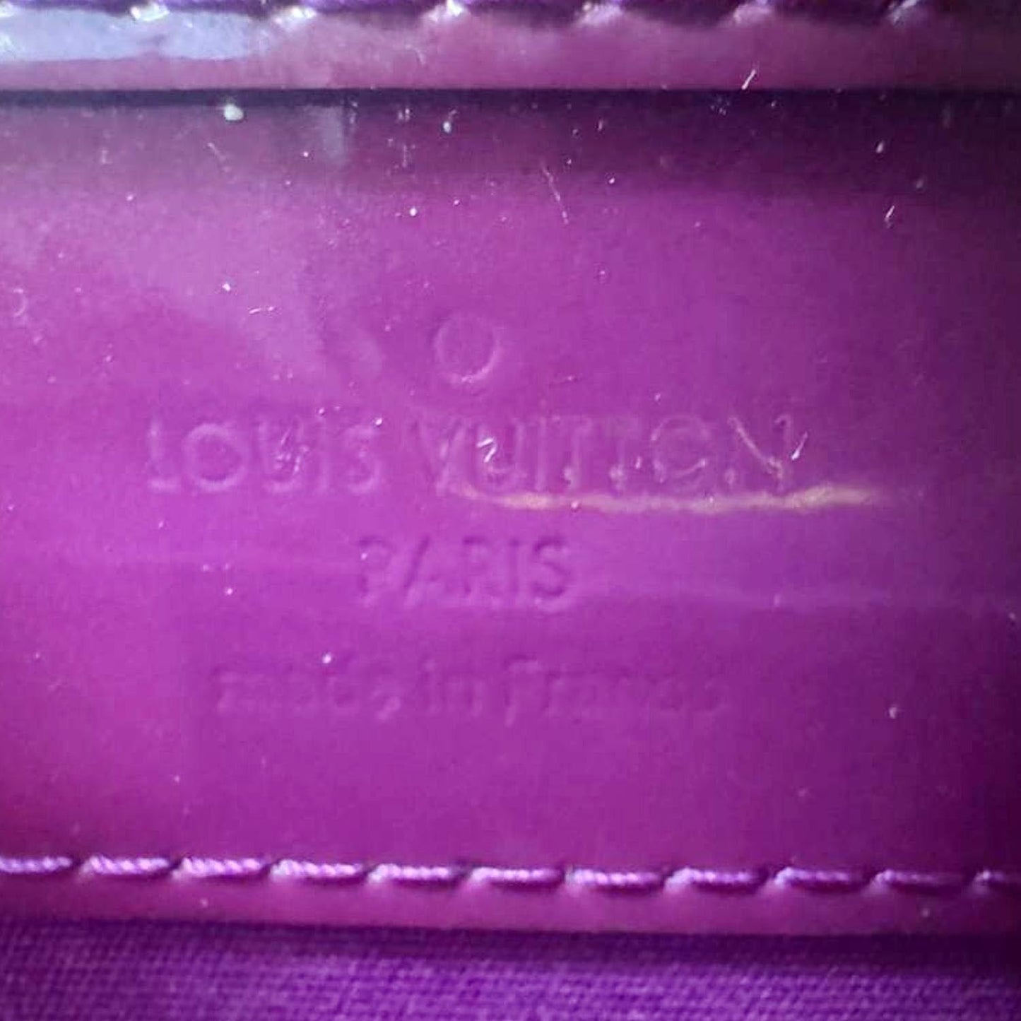 LOUIS VUITTON Virginia Monogram Vernis Shoulder Bag Amethyste