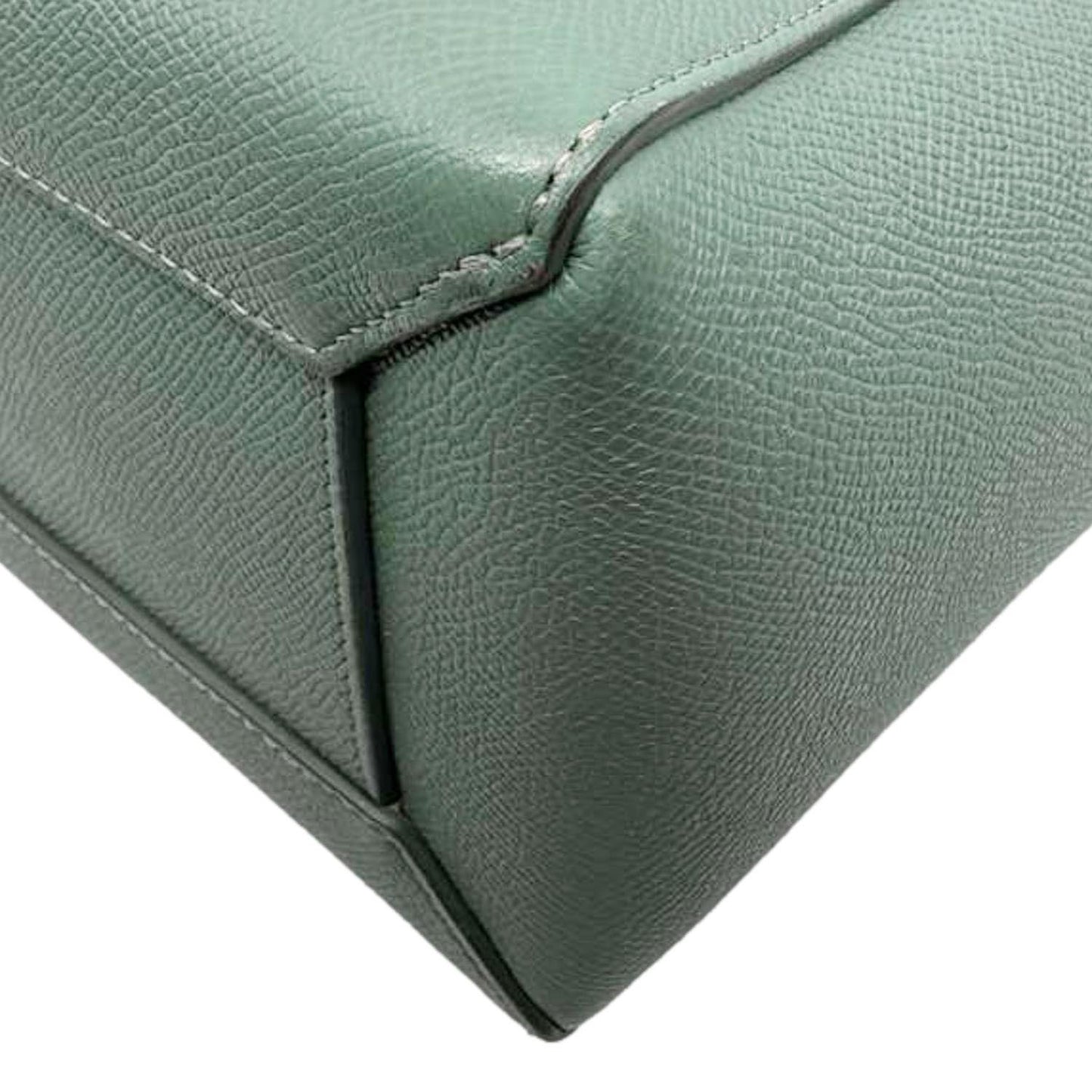 CELINE Micro Belt Grained Leather Shoulder Bag Light Green