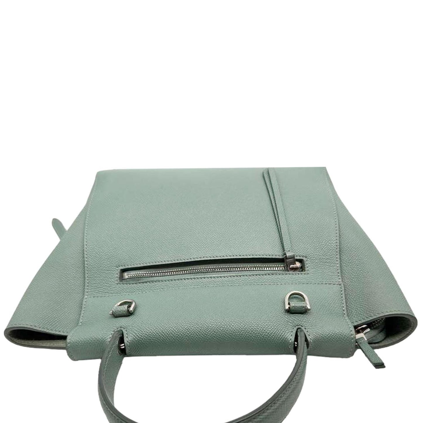 CELINE Micro Belt Grained Leather Shoulder Bag Light Green