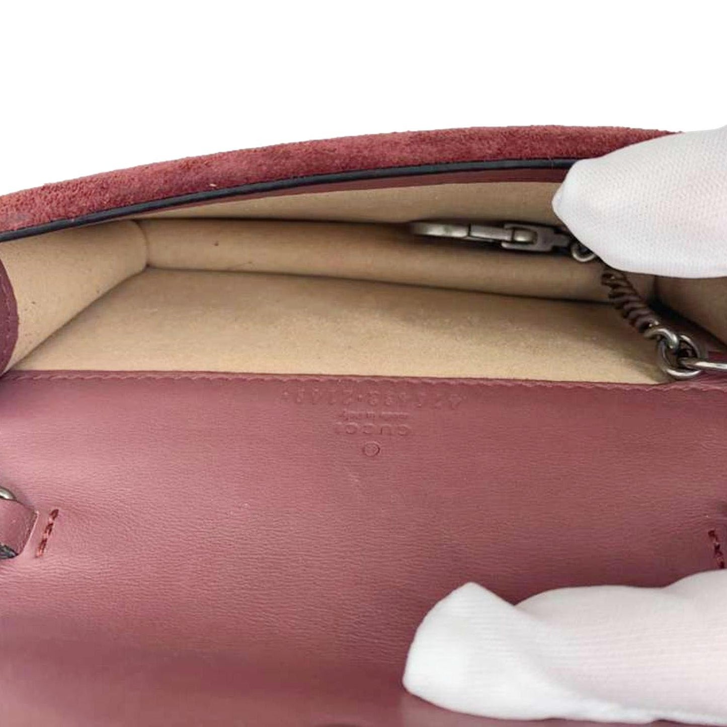 GUCCI Dionysus Super Mini Blooms GG Supreme Canvas Crossbody Bag Beige 476432