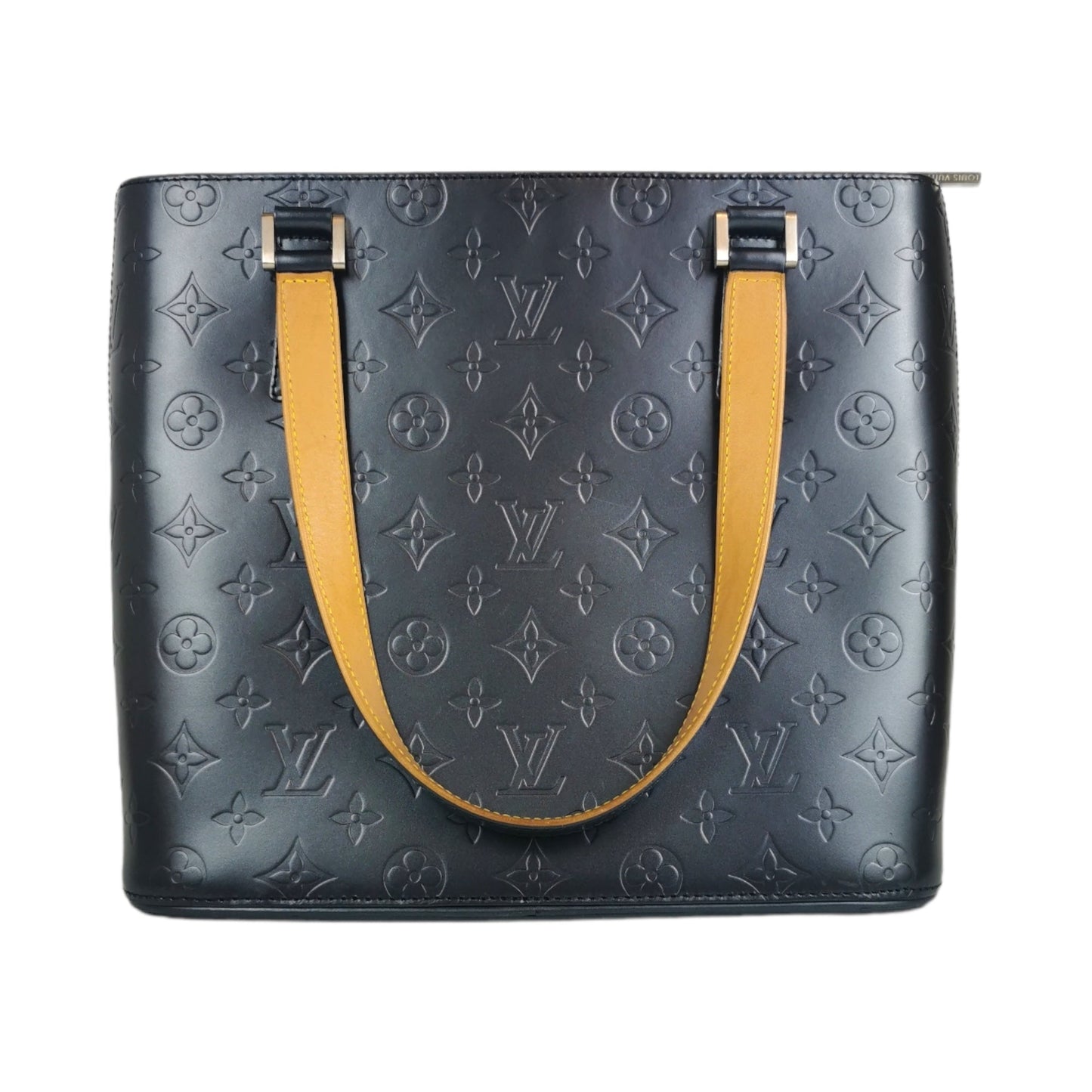 Louis Vuitton Mat Stockton Black Metallic Leather