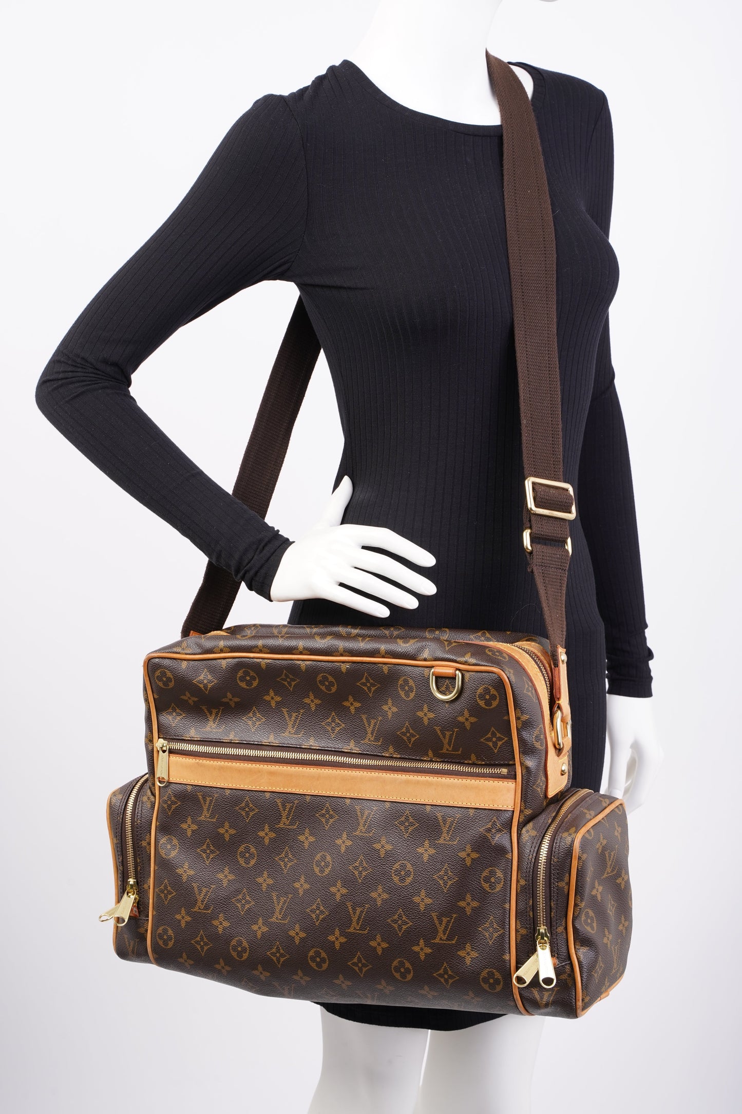 Louis Vuitton Louis Vuitton Sac Squash Monogram Coated Canvas Large