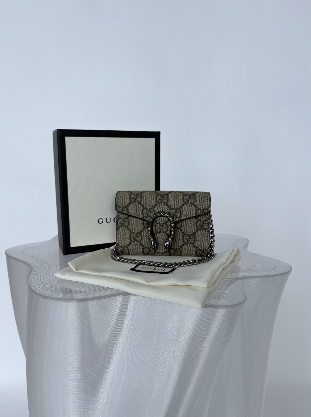 Gucci GG Supreme Monogram Dionysus Coin Purse Wallet