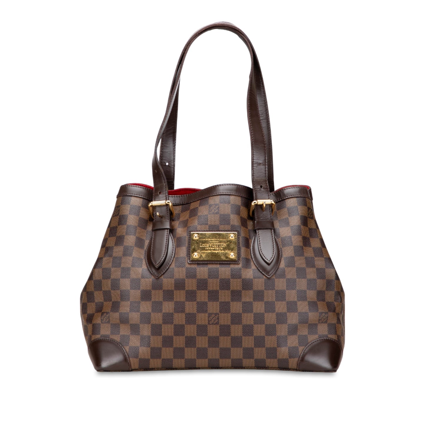 Brown Louis Vuitton Damier Ebene Hampstead MM Tote Bag