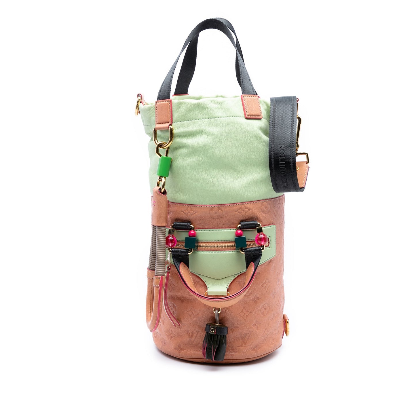 Pink Louis Vuitton Monogram Empreinte Underground Duffle Bag