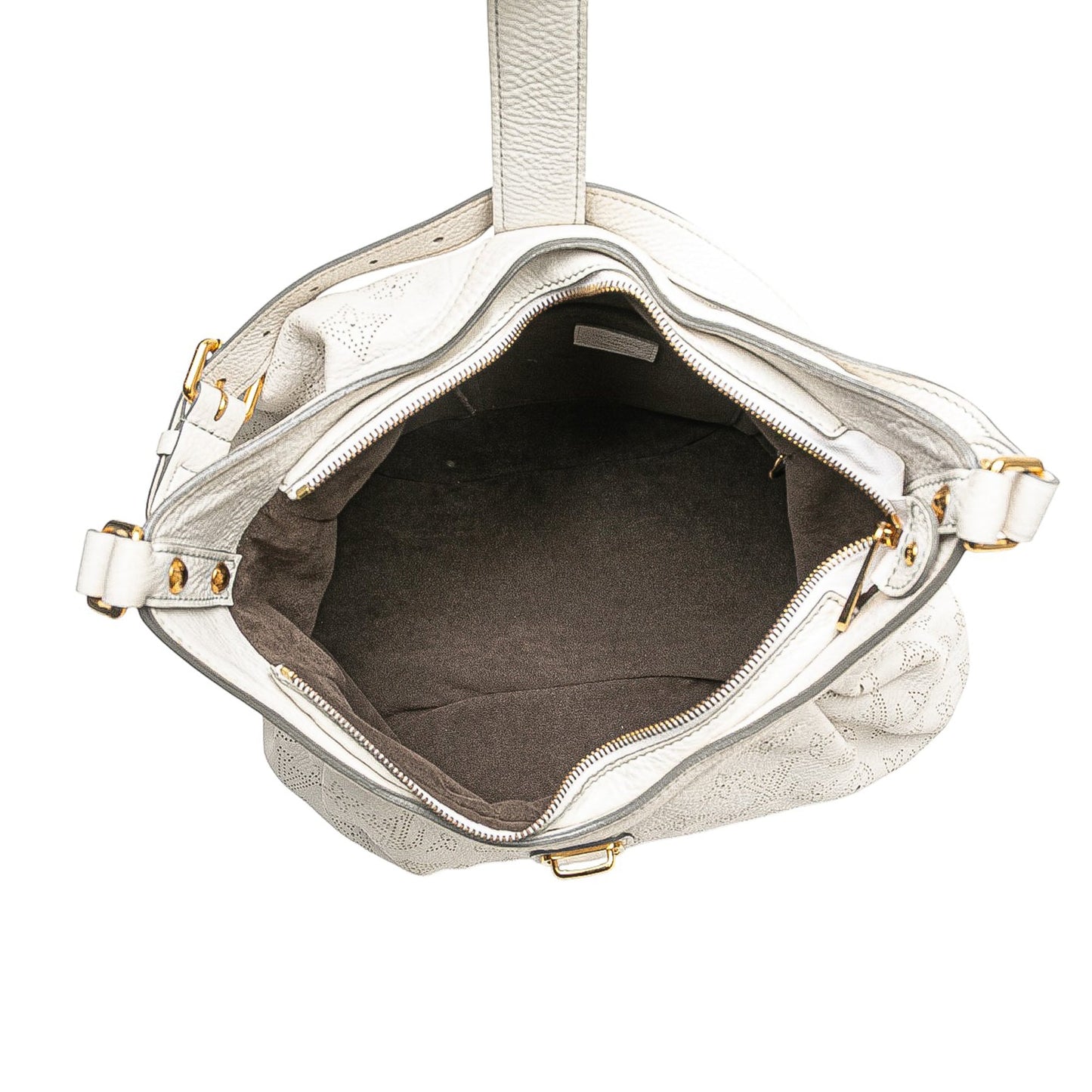 White Louis Vuitton Monogram Mahina XS Crossbody Bag