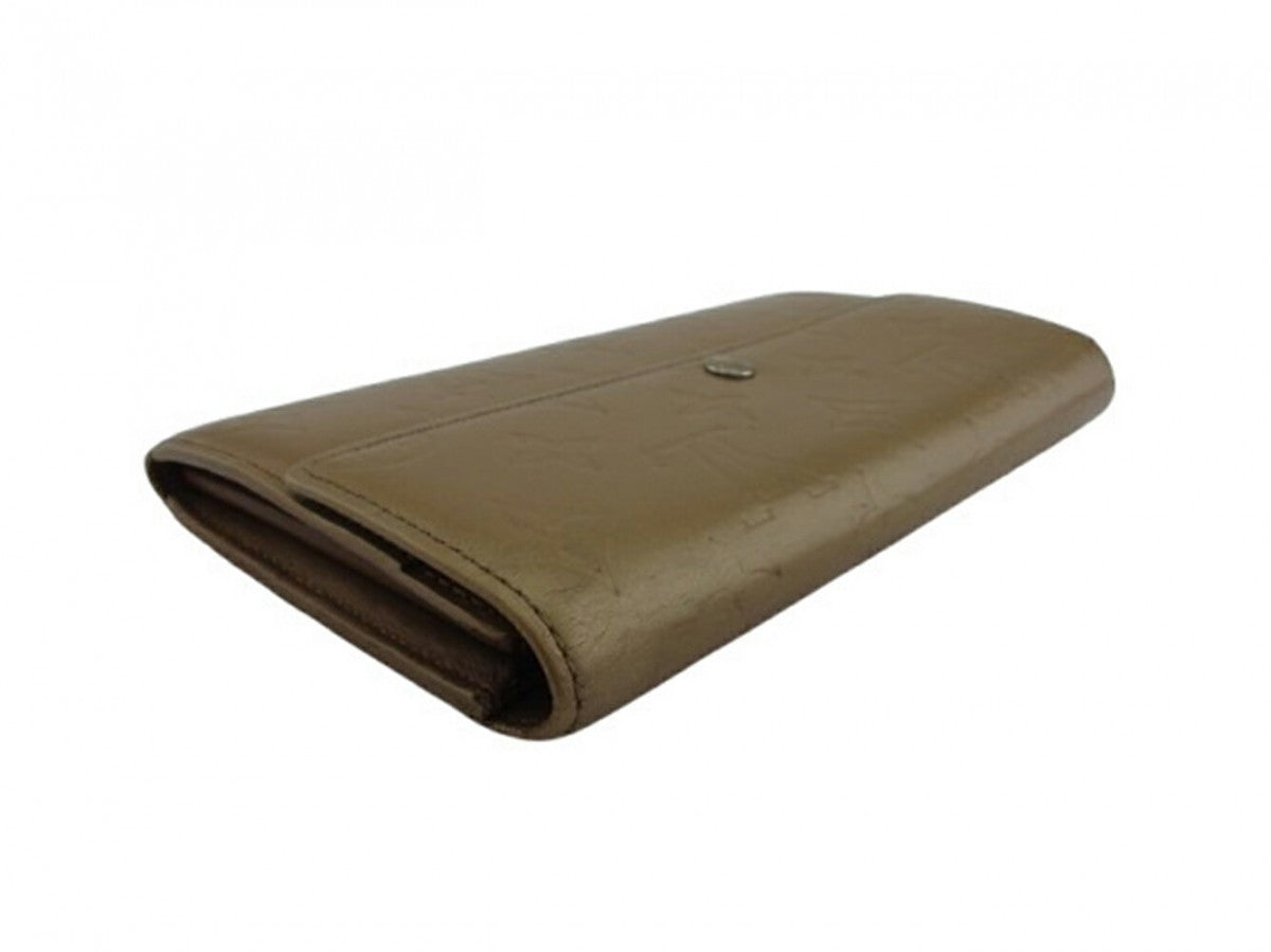 LOUIS VUITTON Long Wallet Purse Ambre (Beige) Pochette Porto MonÃ©credi