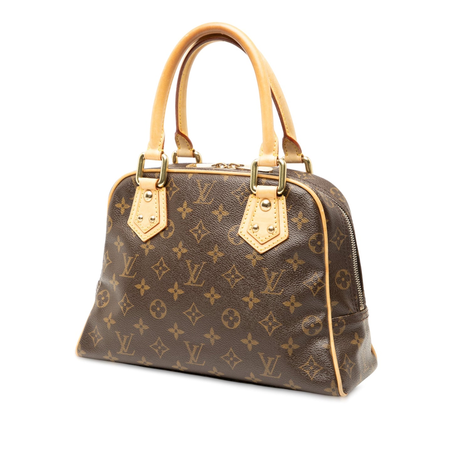 Brown Louis Vuitton Monogram Manhattan PM Handbag
