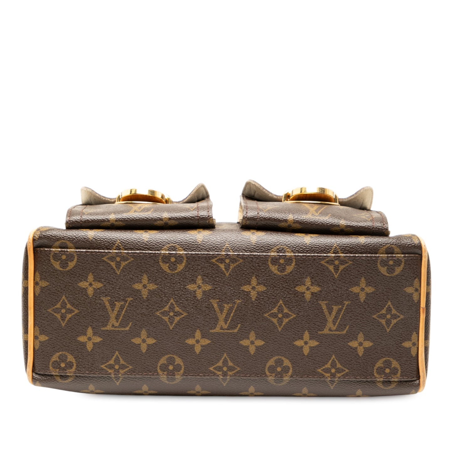 Brown Louis Vuitton Monogram Manhattan PM Handbag