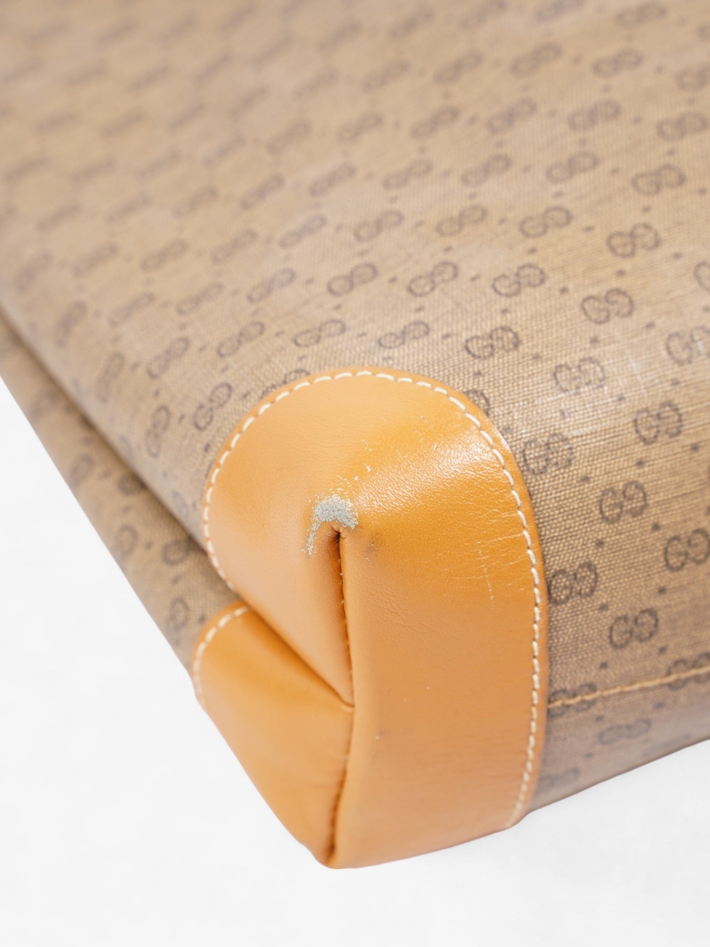 Gucci   Supreme Tote Light Brown / Green And Red Web Coated Canvas