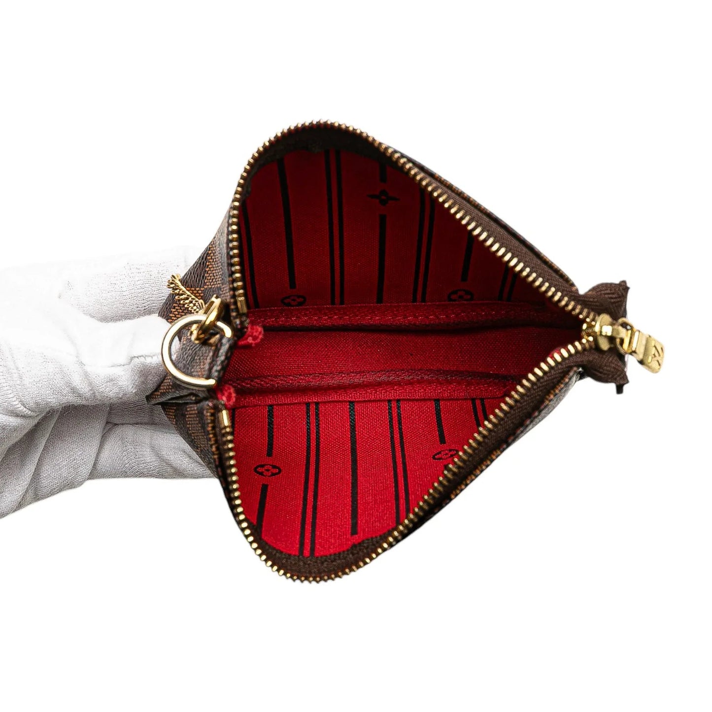 Brown Louis Vuitton Damier Ebene Trunks and Bags Mini Pochette Accessoires