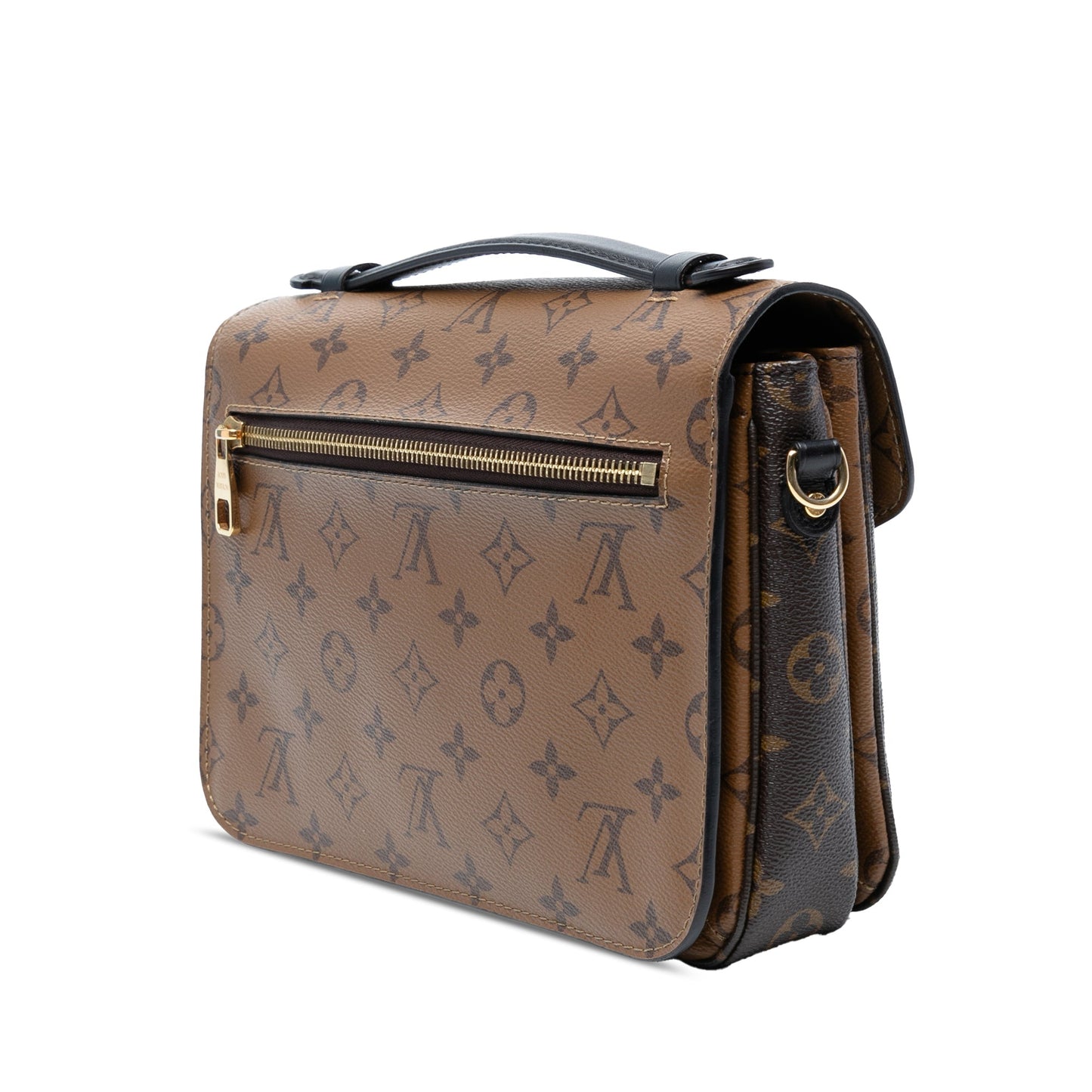 Brown Louis Vuitton Monogram Reverse Pochette Metis Satchel