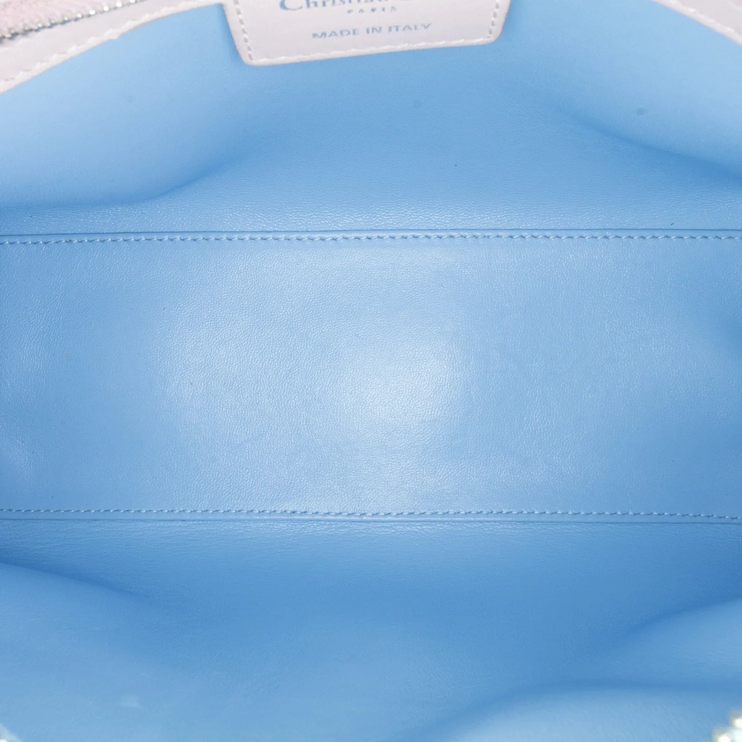 Red Dior Medium Tricolor Lambskin Cannage Lady Dior Satchel