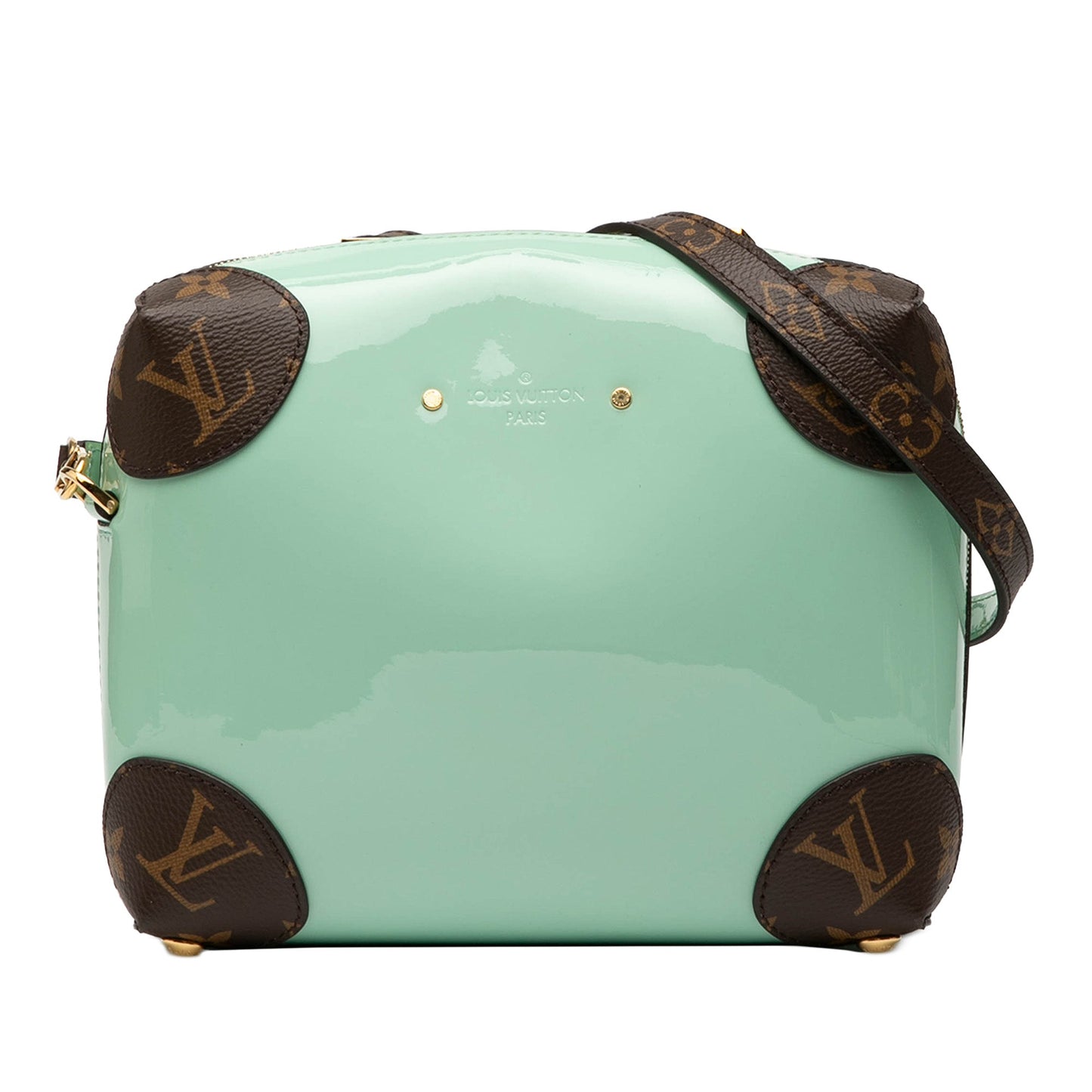 Mint Green Louis Vuitton Vernis Miroir Venice Crossbody Bag