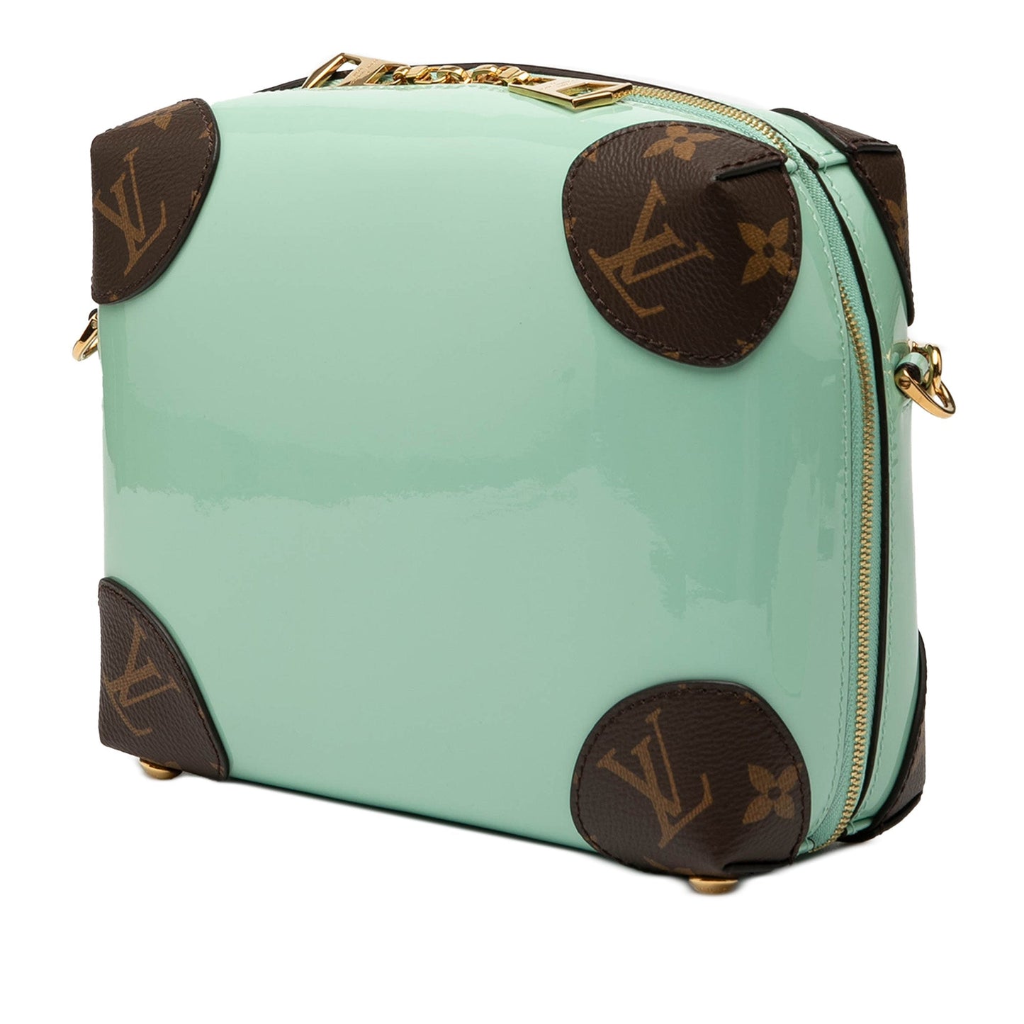 Mint Green Louis Vuitton Vernis Miroir Venice Crossbody Bag