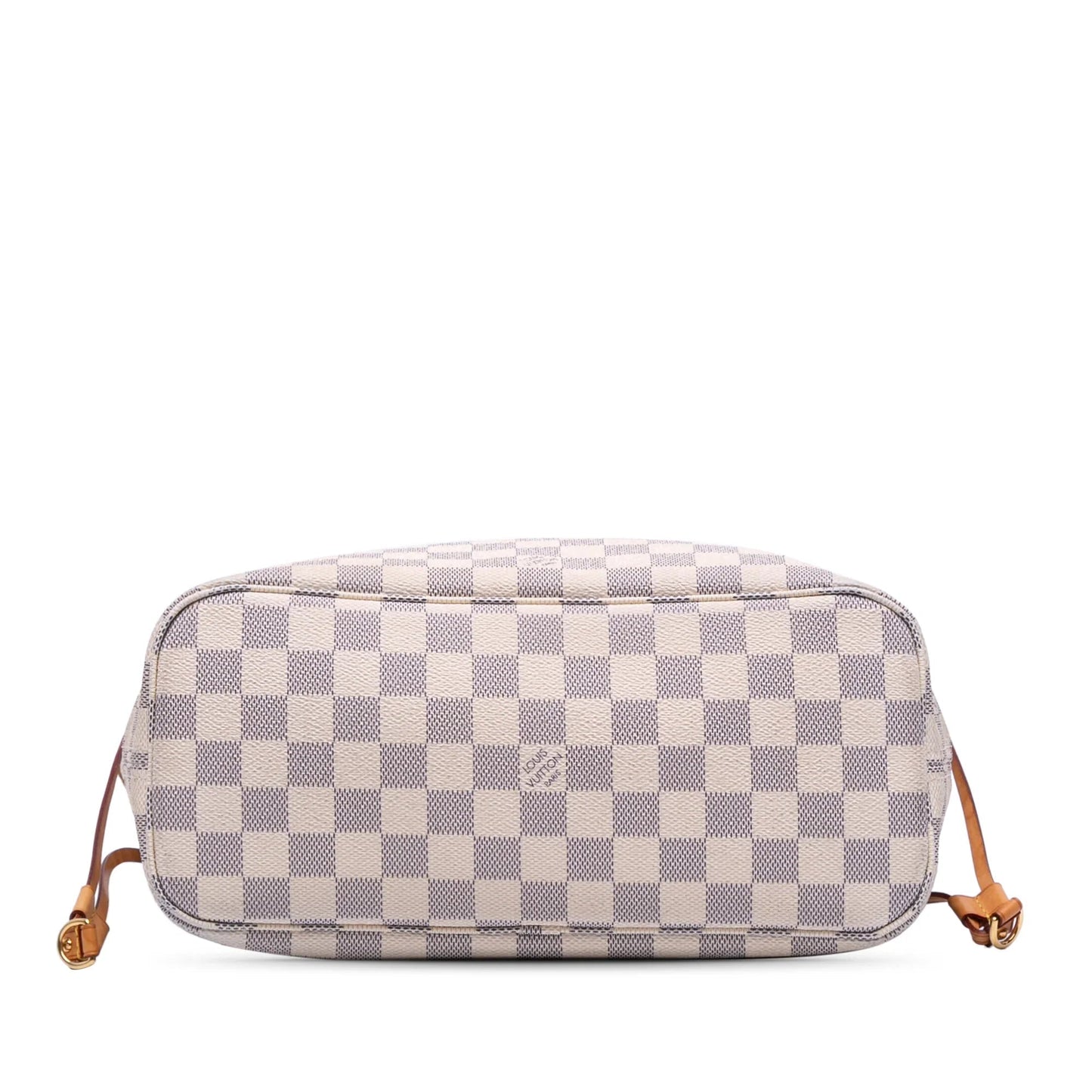 White Louis Vuitton Damier Azur Neverfull PM Tote Bag