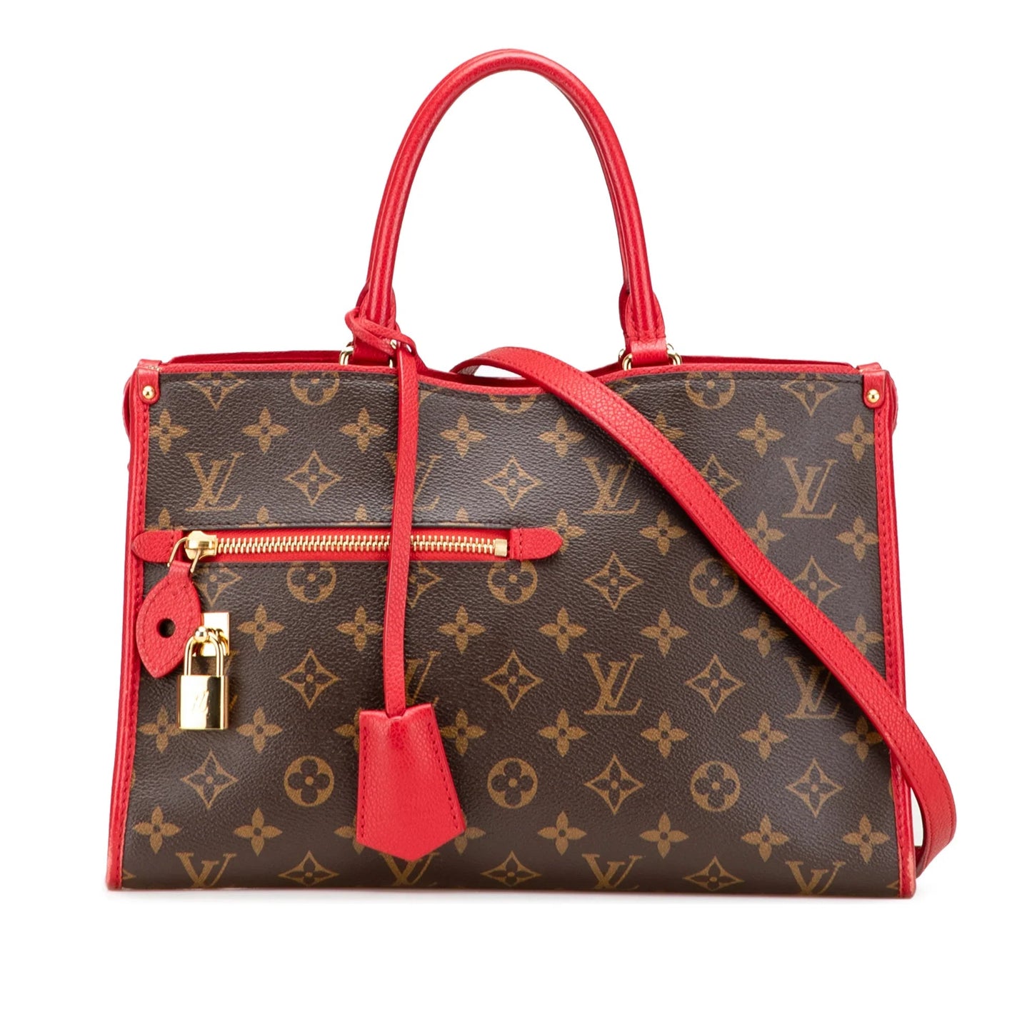 Brown Louis Vuitton Monogram Popincourt PM Satchel