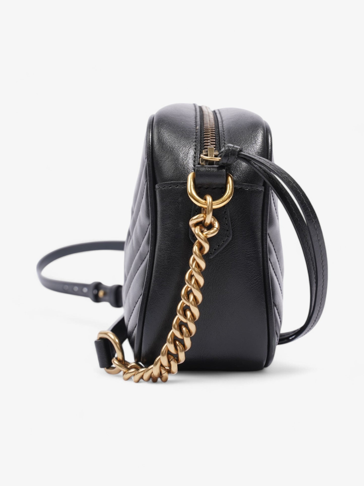 Gucci GG Marmont Black Matelasse Leather Small