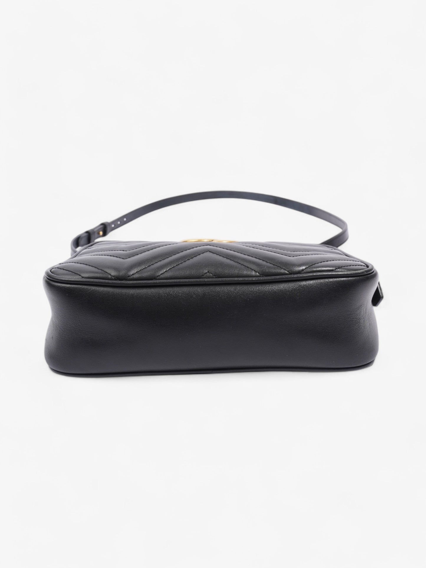 Gucci GG Marmont Black Matelasse Leather Small