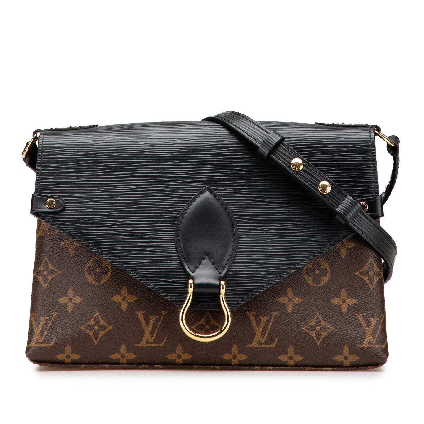 Brown Louis Vuitton Monogram Epi Saint Michel Crossbody Bag