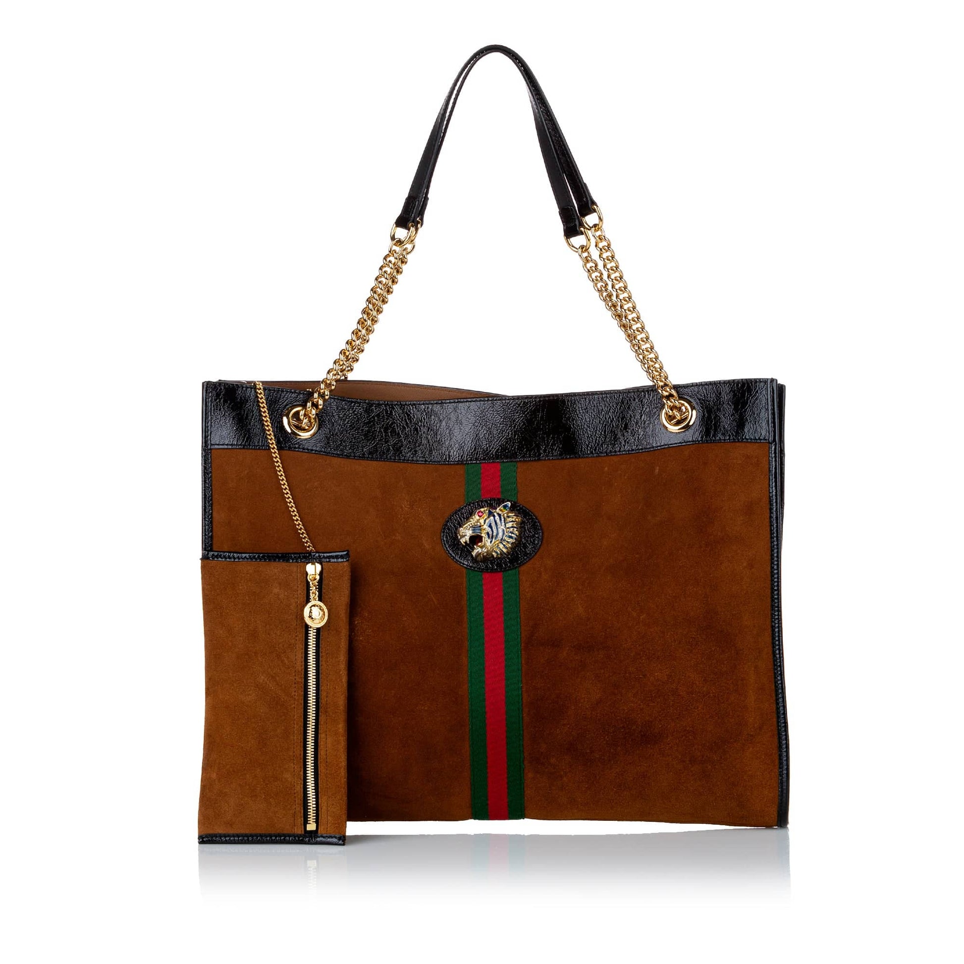 Gucci Leather Chain Tote Style 1