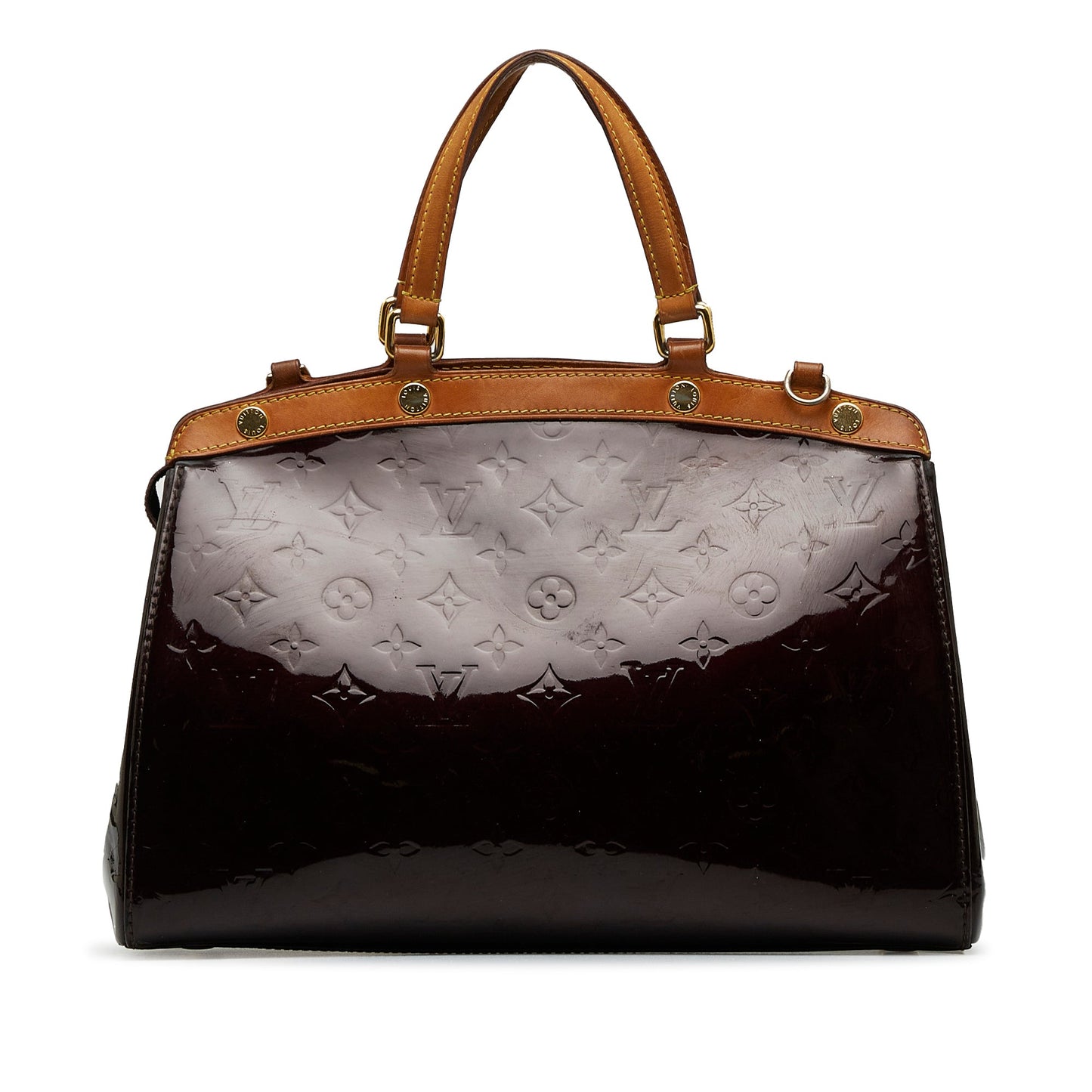 LOUIS VUITTON Monogram Vernis Brea MM Satchel Handbag