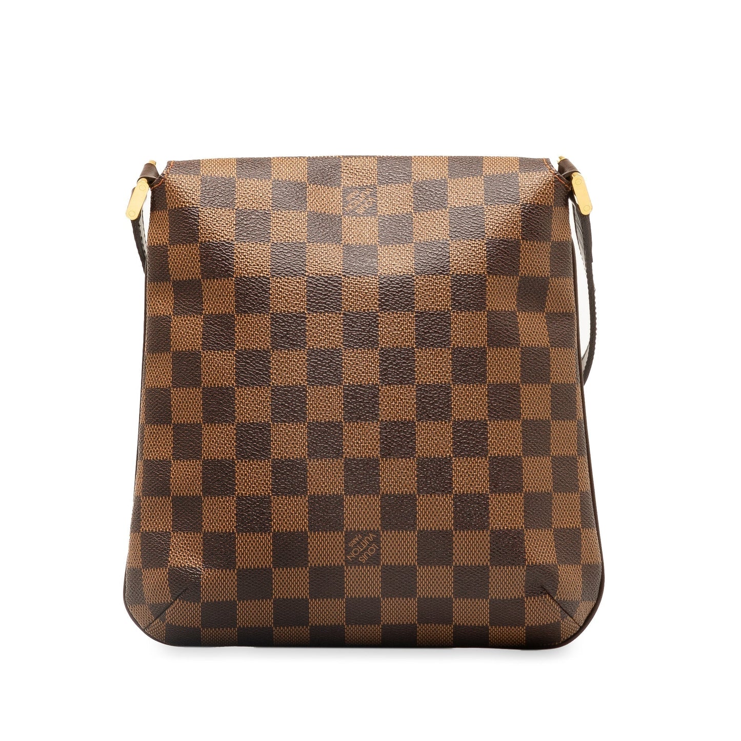 Brown Louis Vuitton Damier Ebene M tte Salsa Long Strap Crossbody Bag