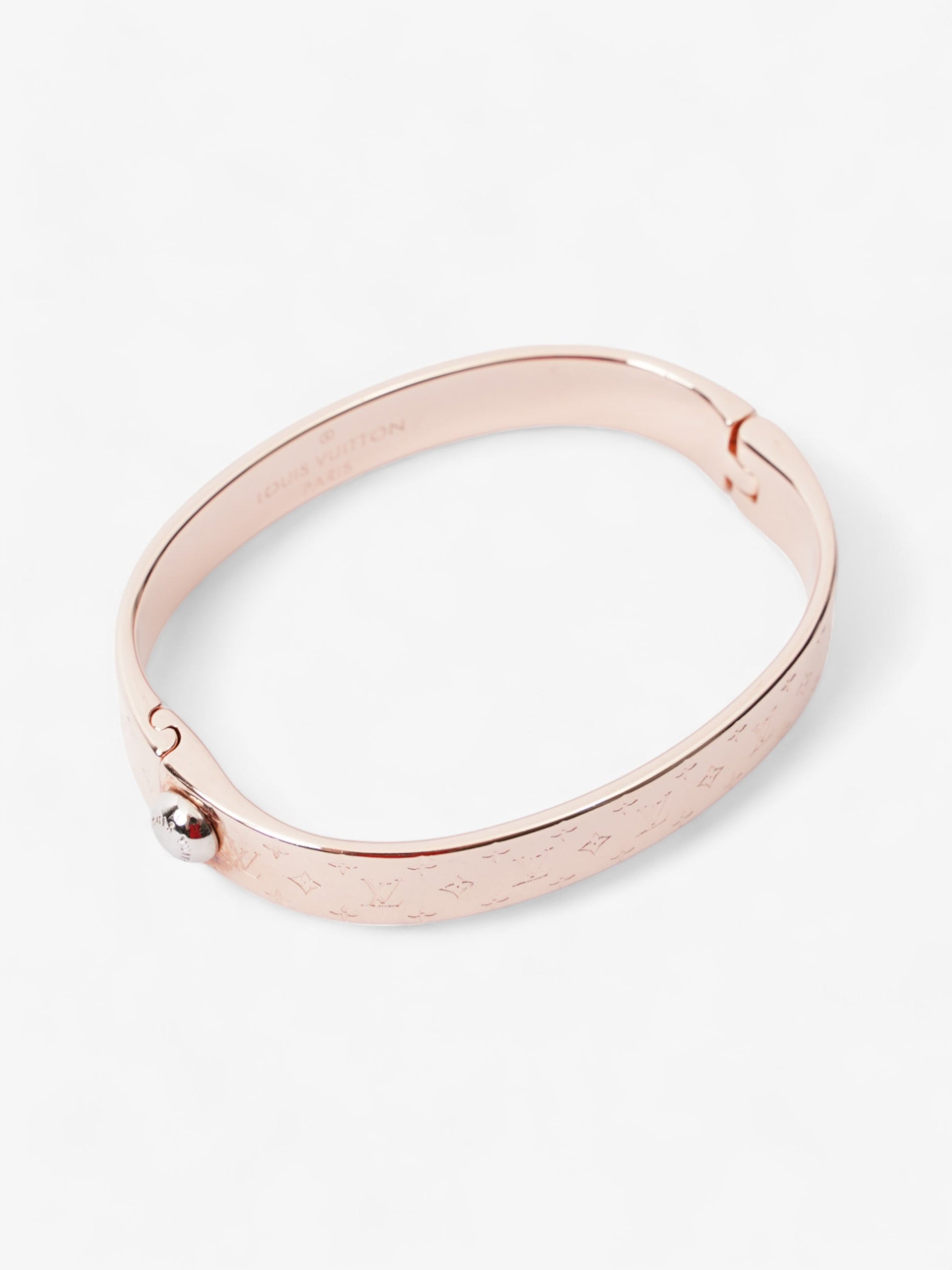 Louis Vuitton Nanogram Cuff Rose Gold Brass S