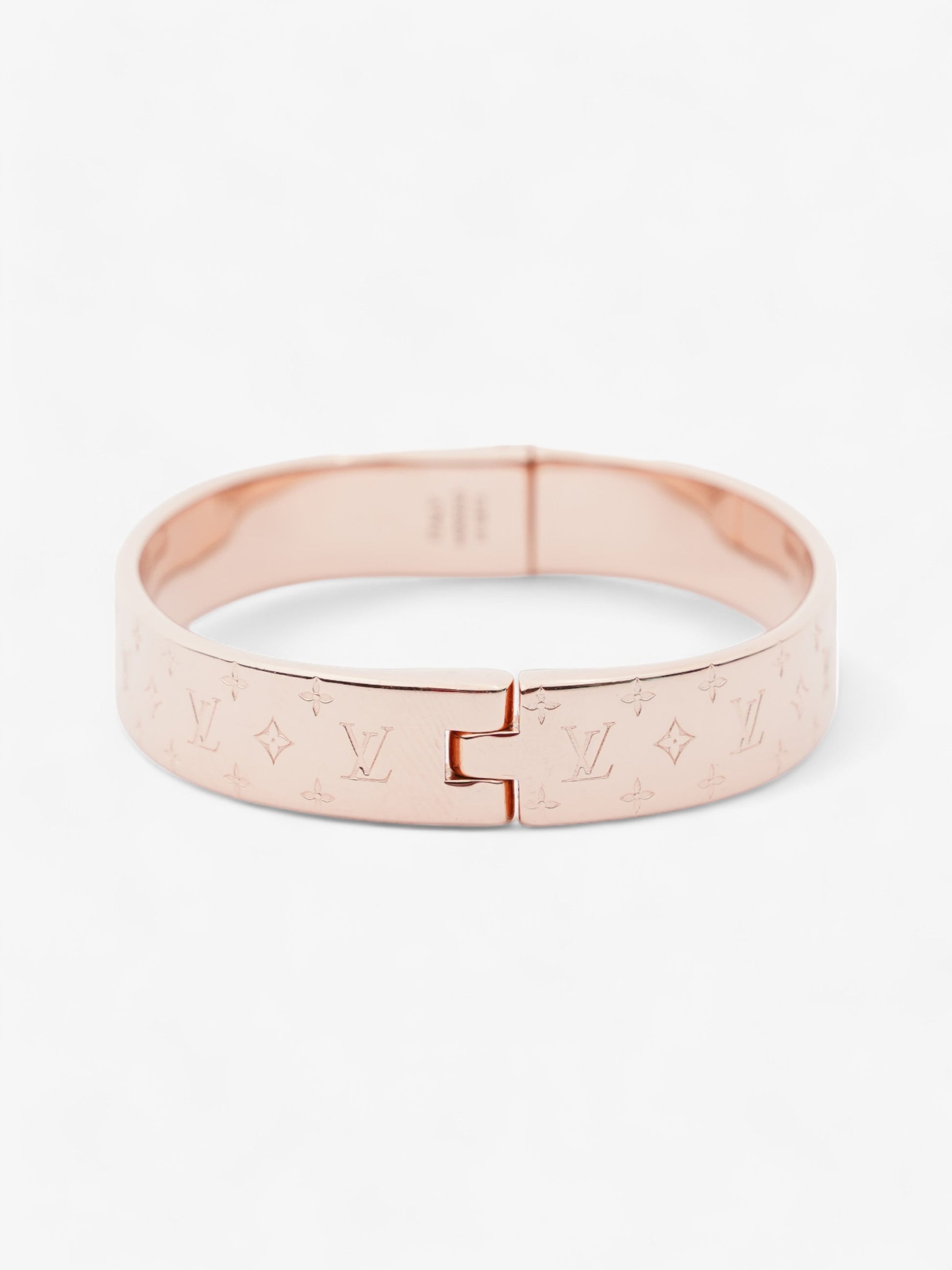 Louis Vuitton Nanogram Cuff Rose Gold Brass S