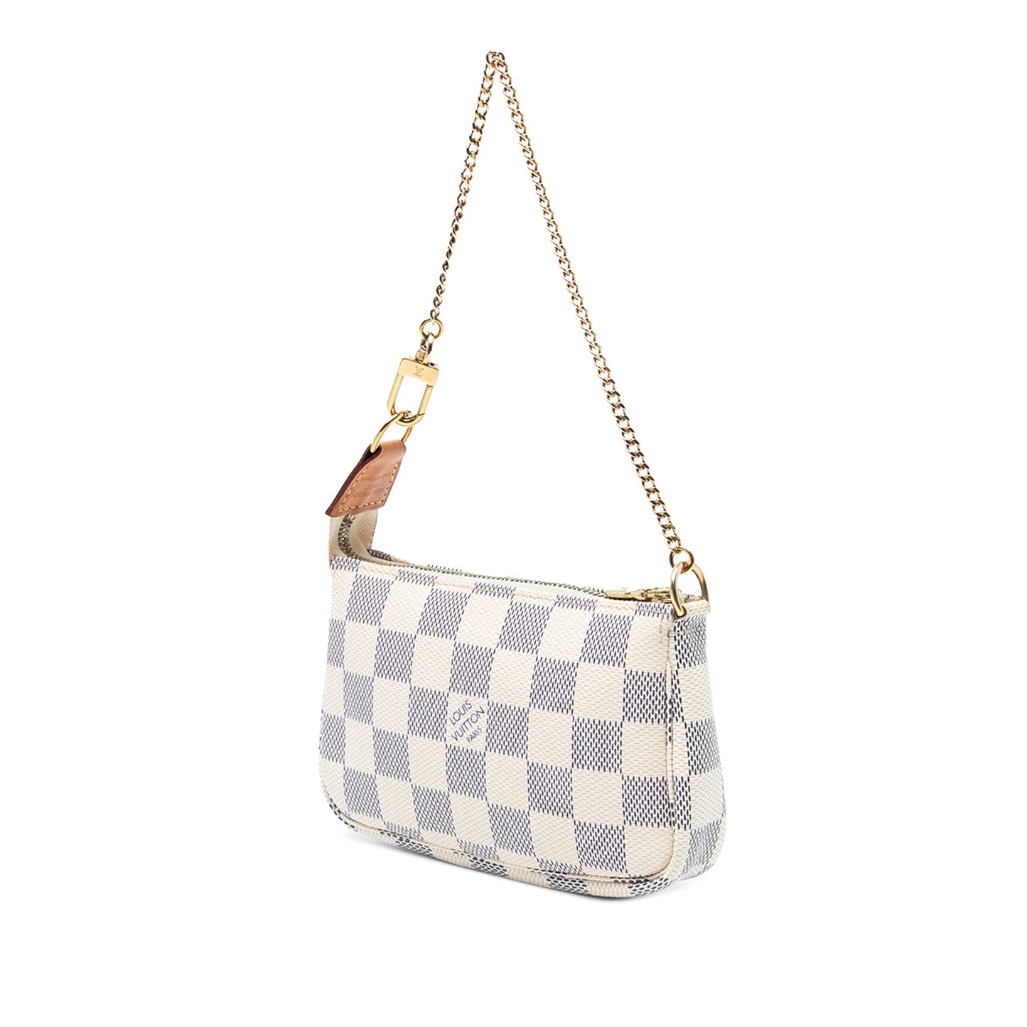 White Louis Vuitton Damier Azur Mini Pochette Accessoires Handbag