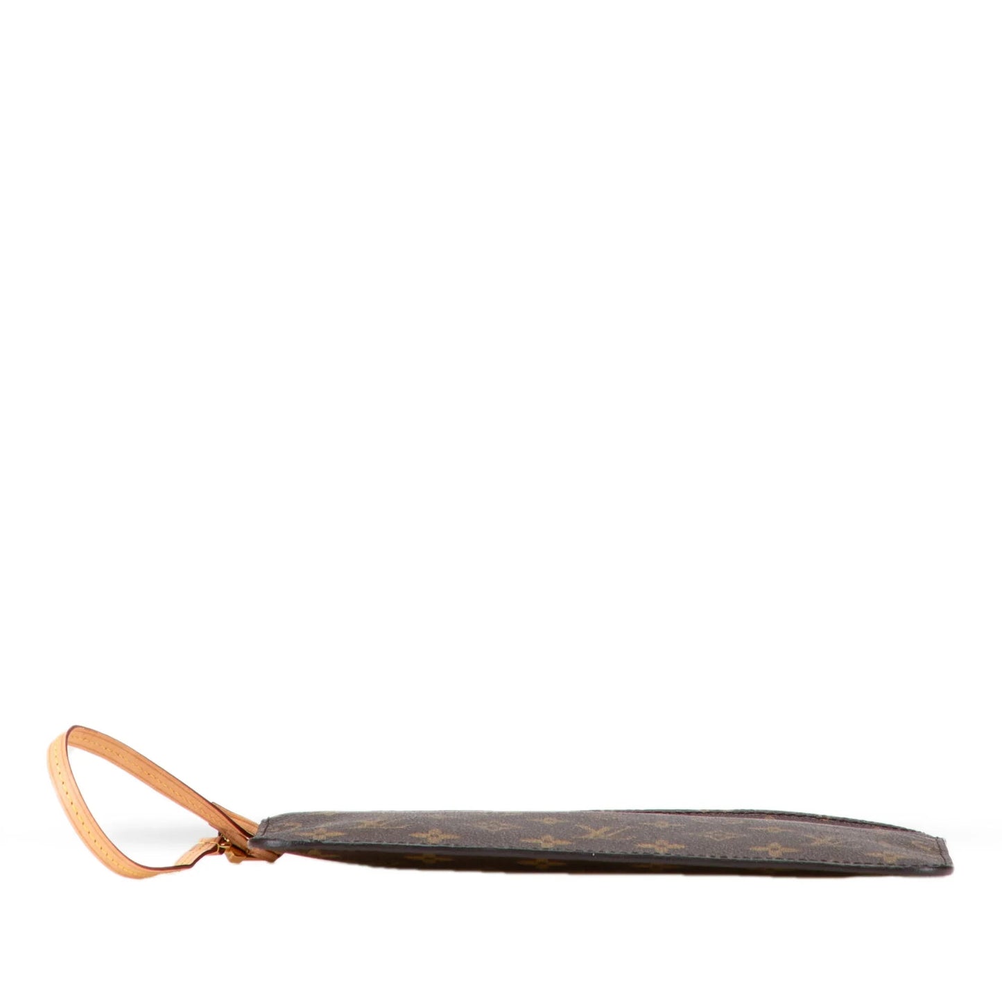 Brown Louis Vuitton Monogram Neverfull Pouch