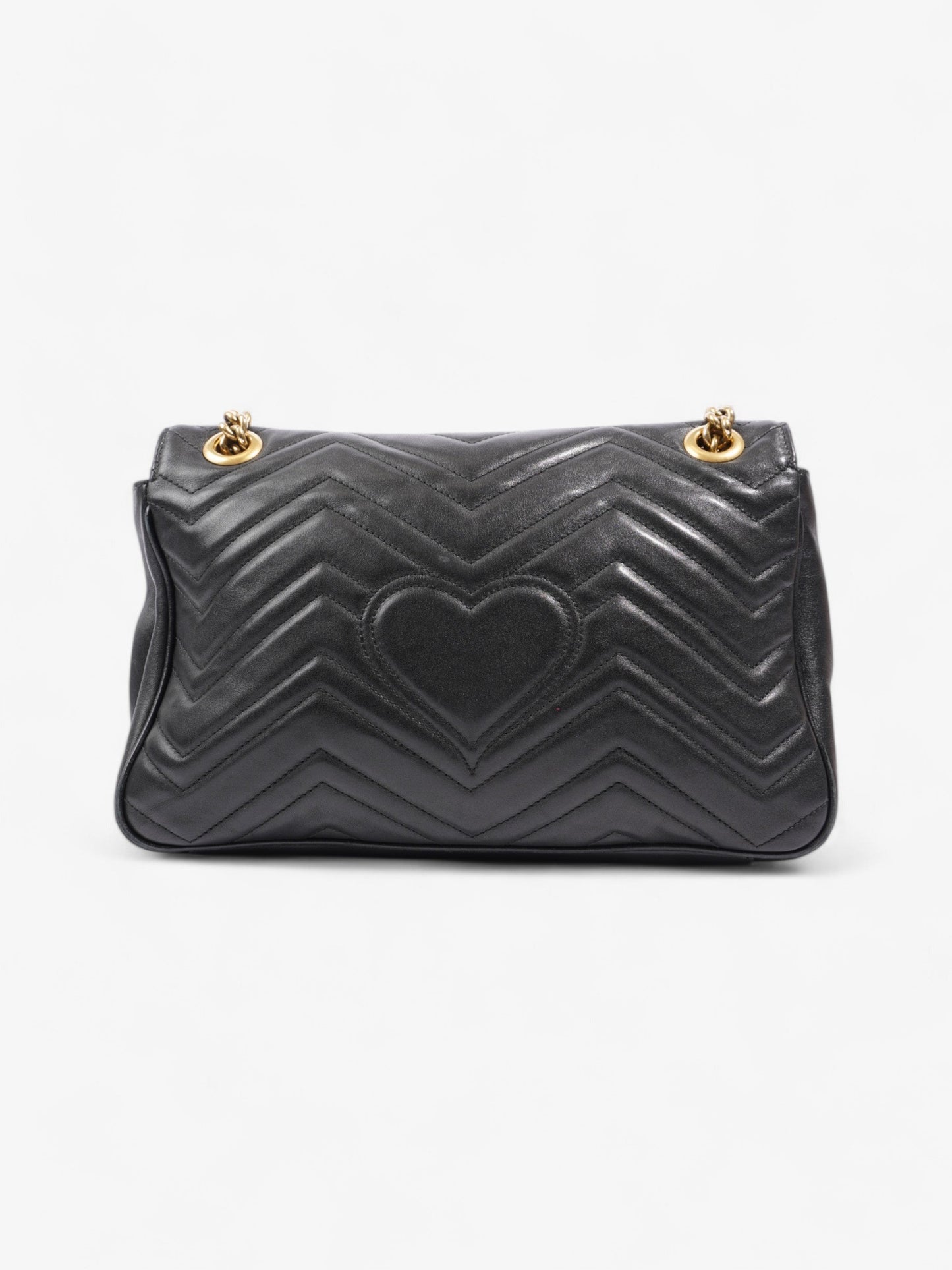 Gucci GG Marmont Black Matelasse Leather Medium