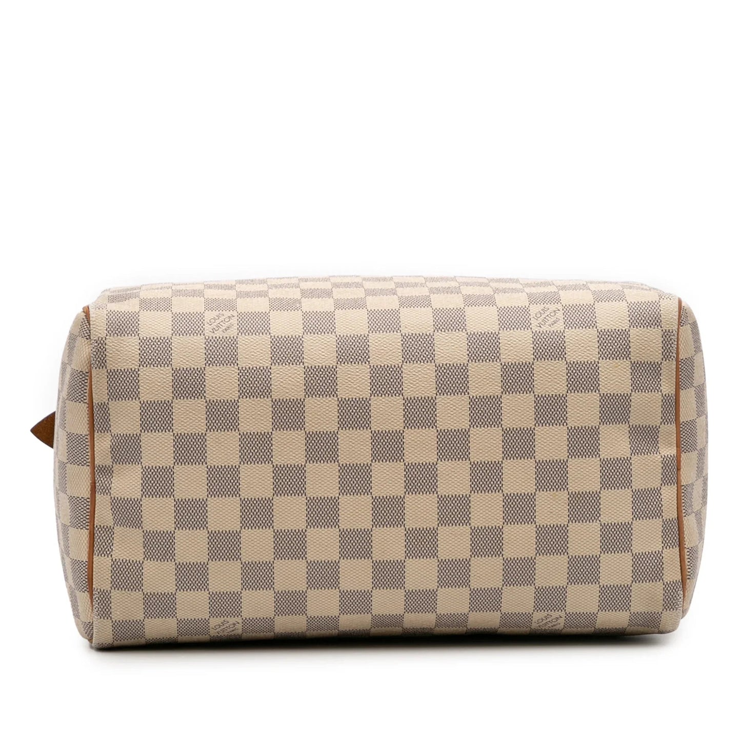 White Louis Vuitton Damier Azur Speedy 30 Boston Bag