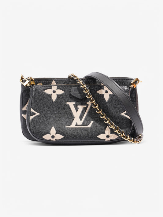Louis Vuitton Multi Pochette Accessories Black / Beige Empreinte Leather